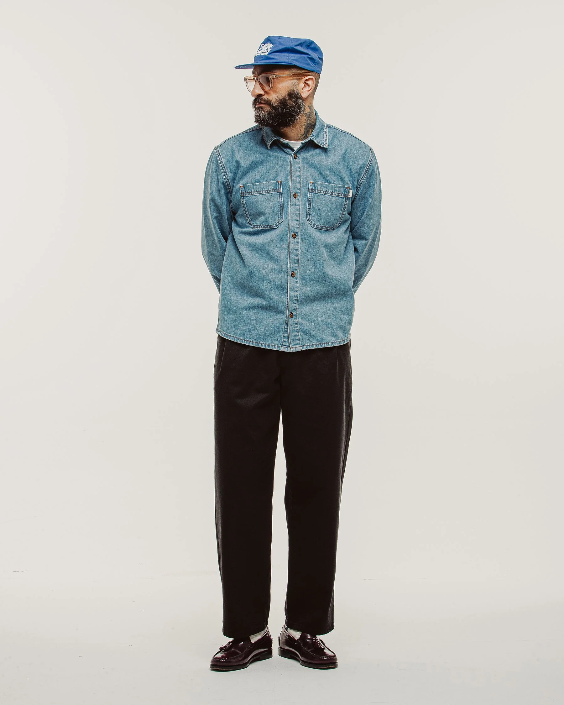 Mason Denim Shirt - Light Wash - Image 10