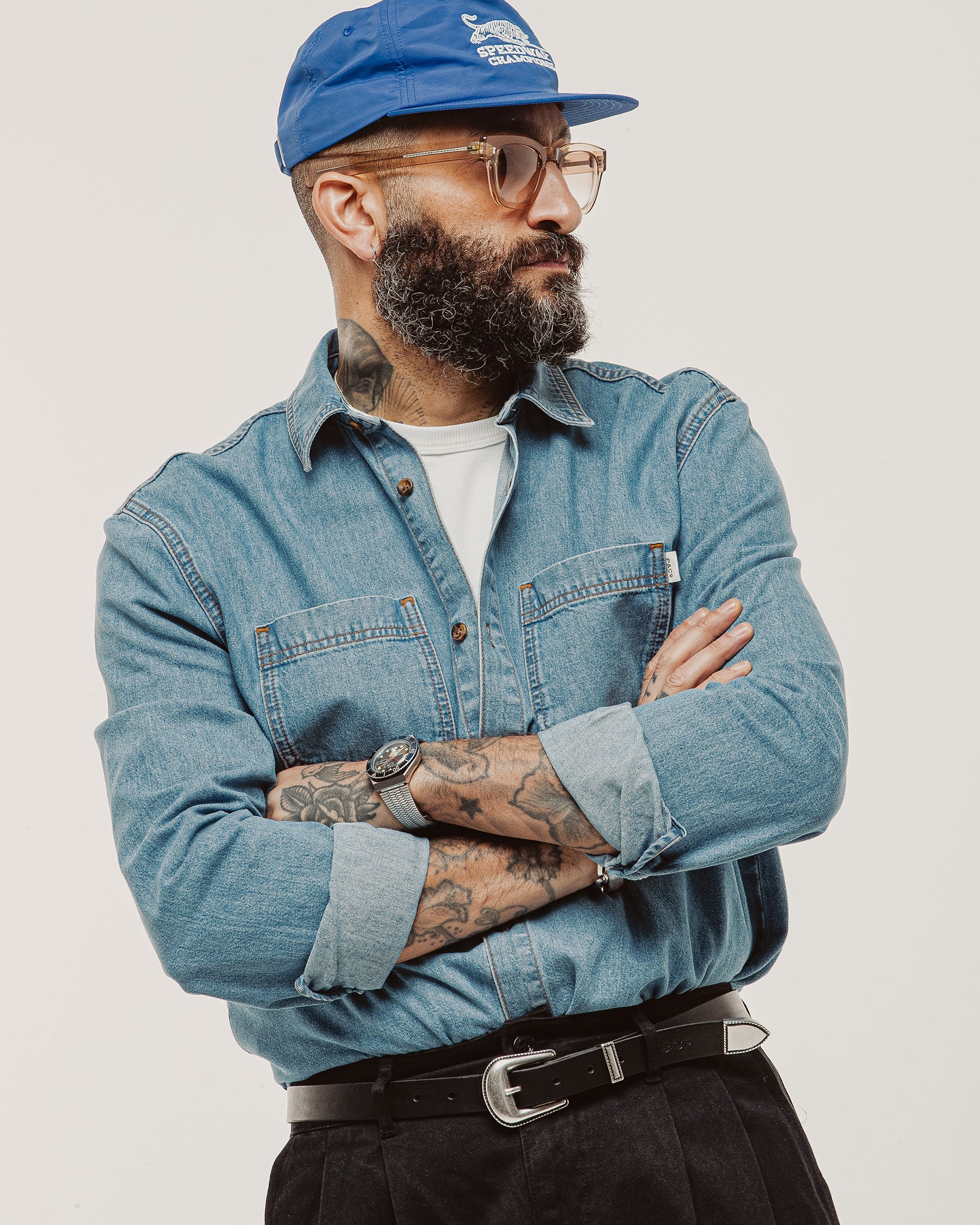 Mason Denim Shirt - Light Wash - Image 3