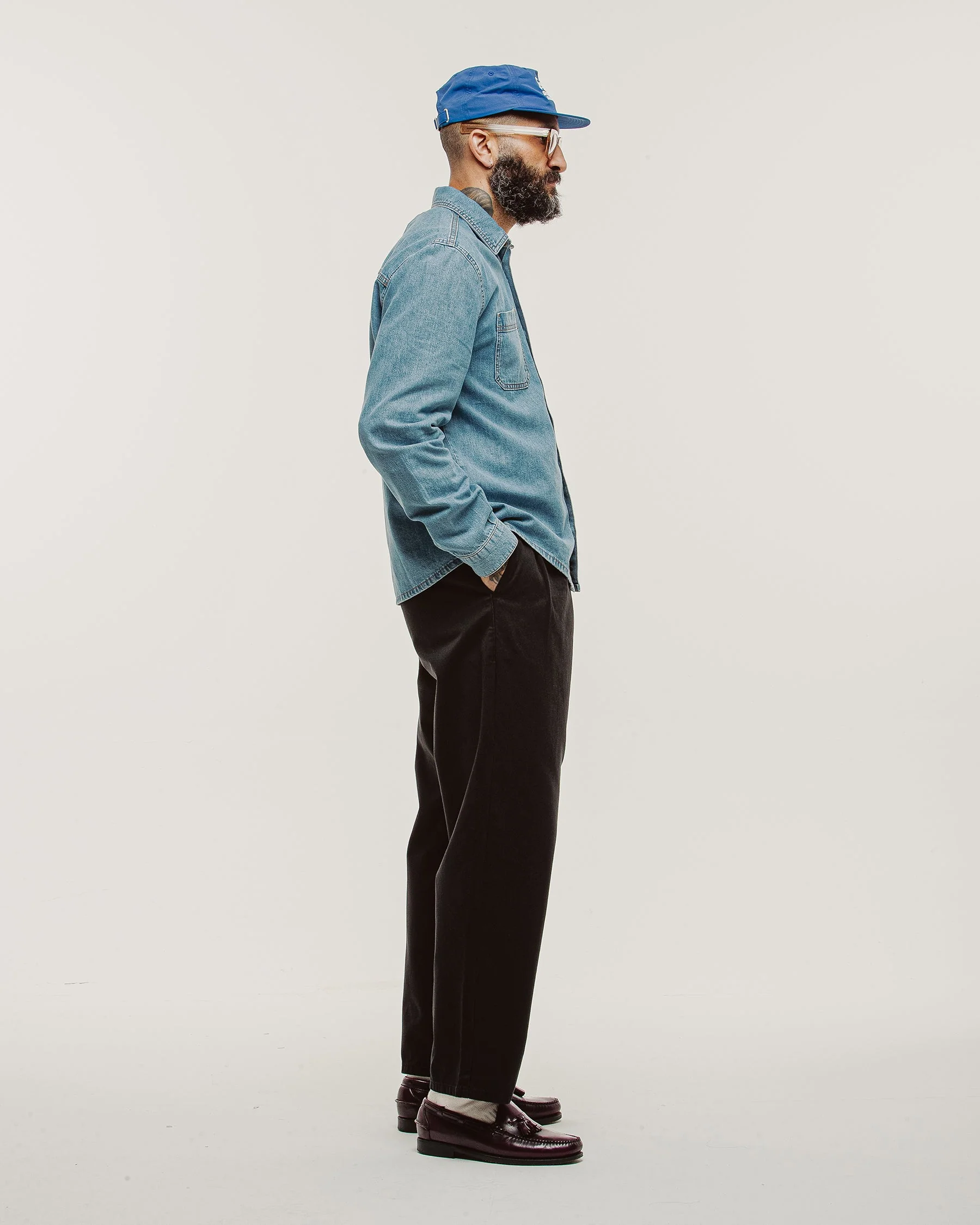 Mason Denim Shirt - Light Wash - Image 9