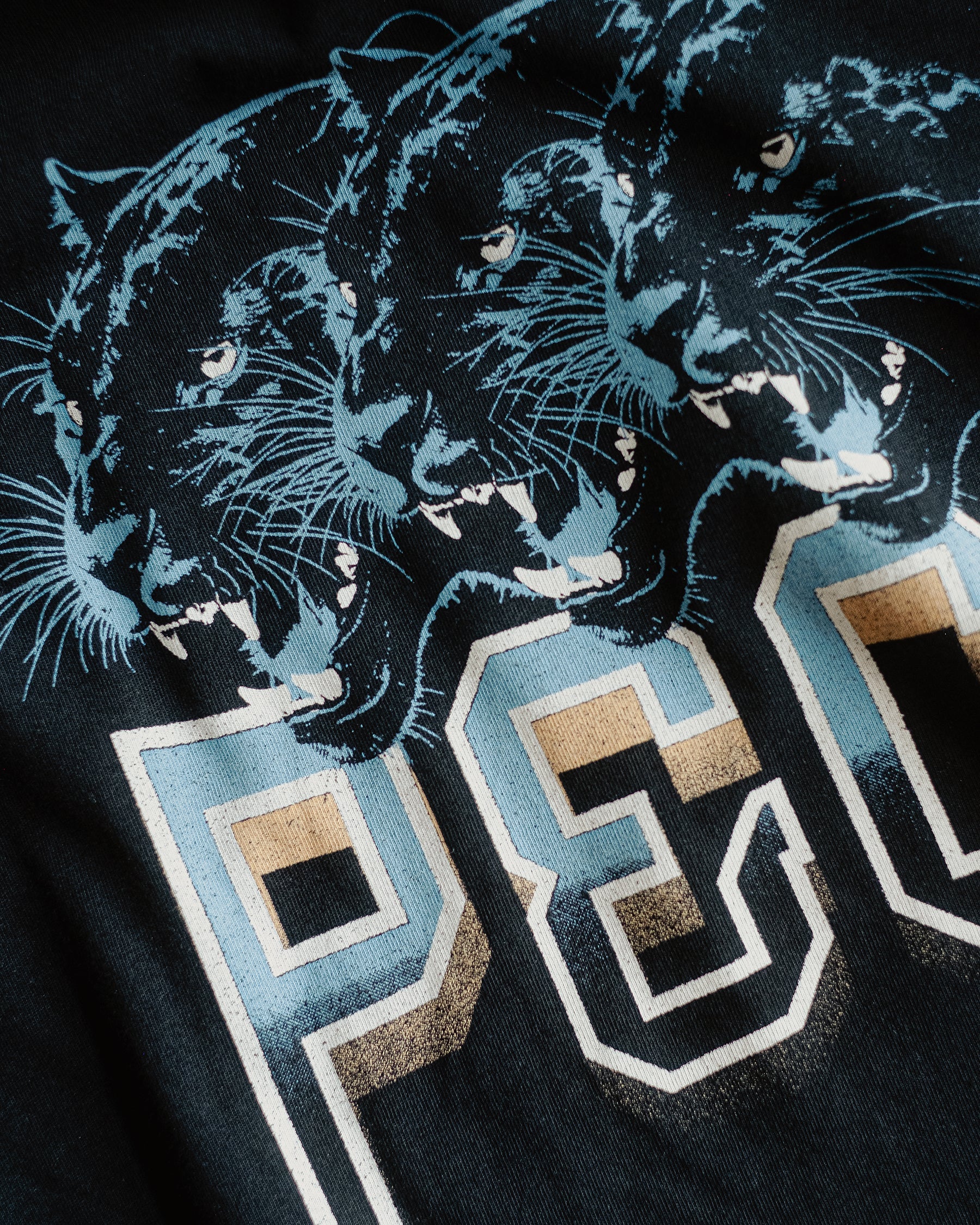 Panther Sports Boxy T-Shirt - Heavy Washed Black - Image 8