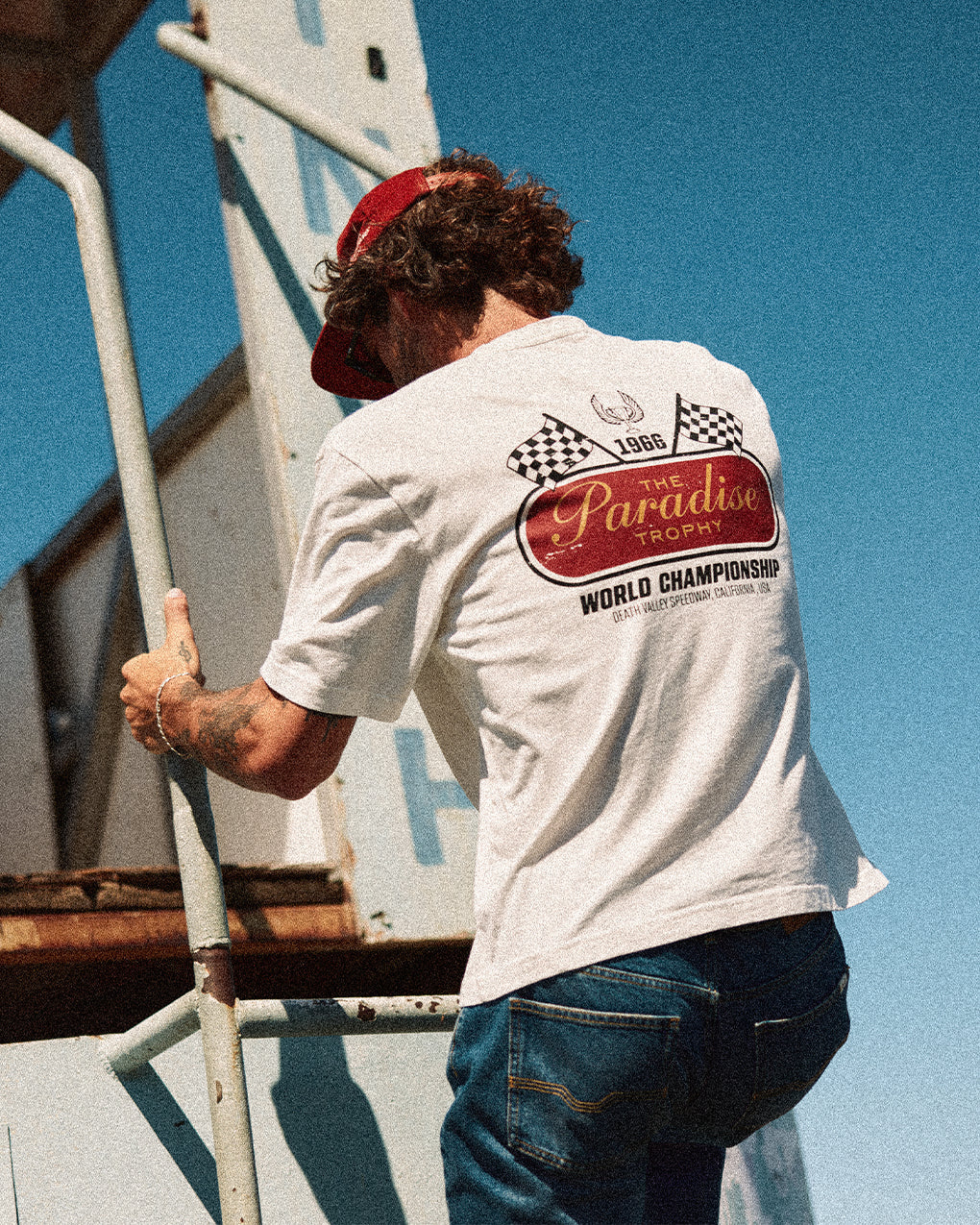 Paradise Trophy Boxy T-Shirt - Off White - Image 3