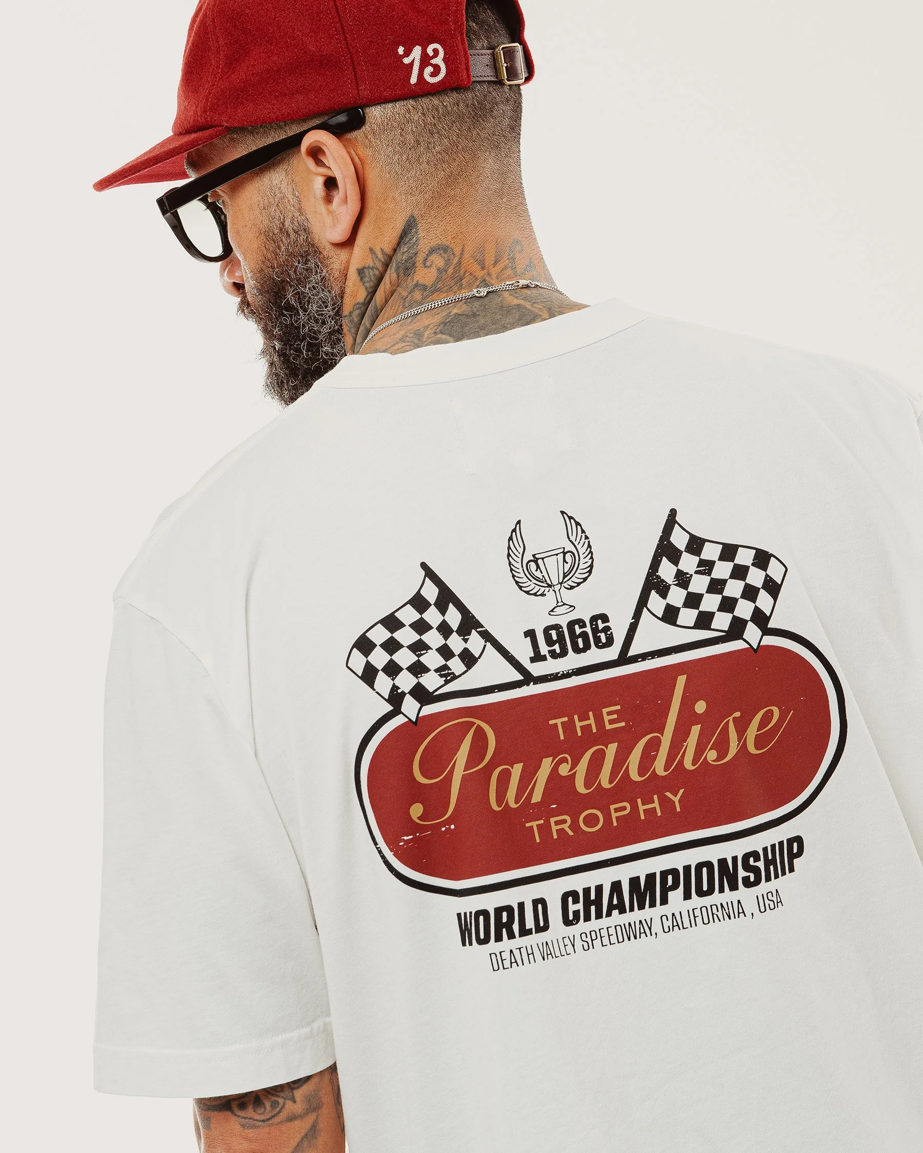 Paradise Trophy Boxy T-Shirt - Off White - Image 4