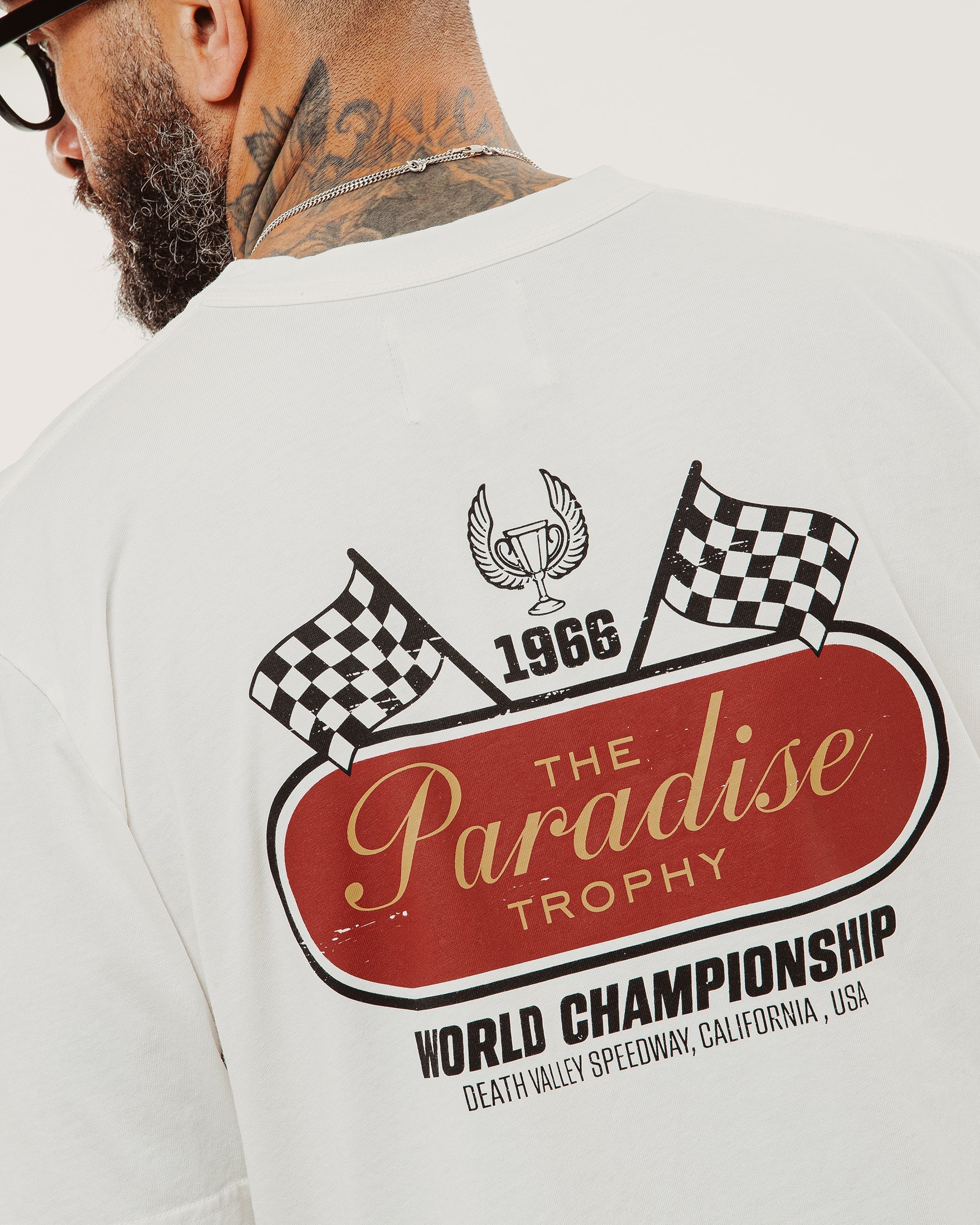 Paradise Trophy Boxy T-Shirt - Off White - Image 6