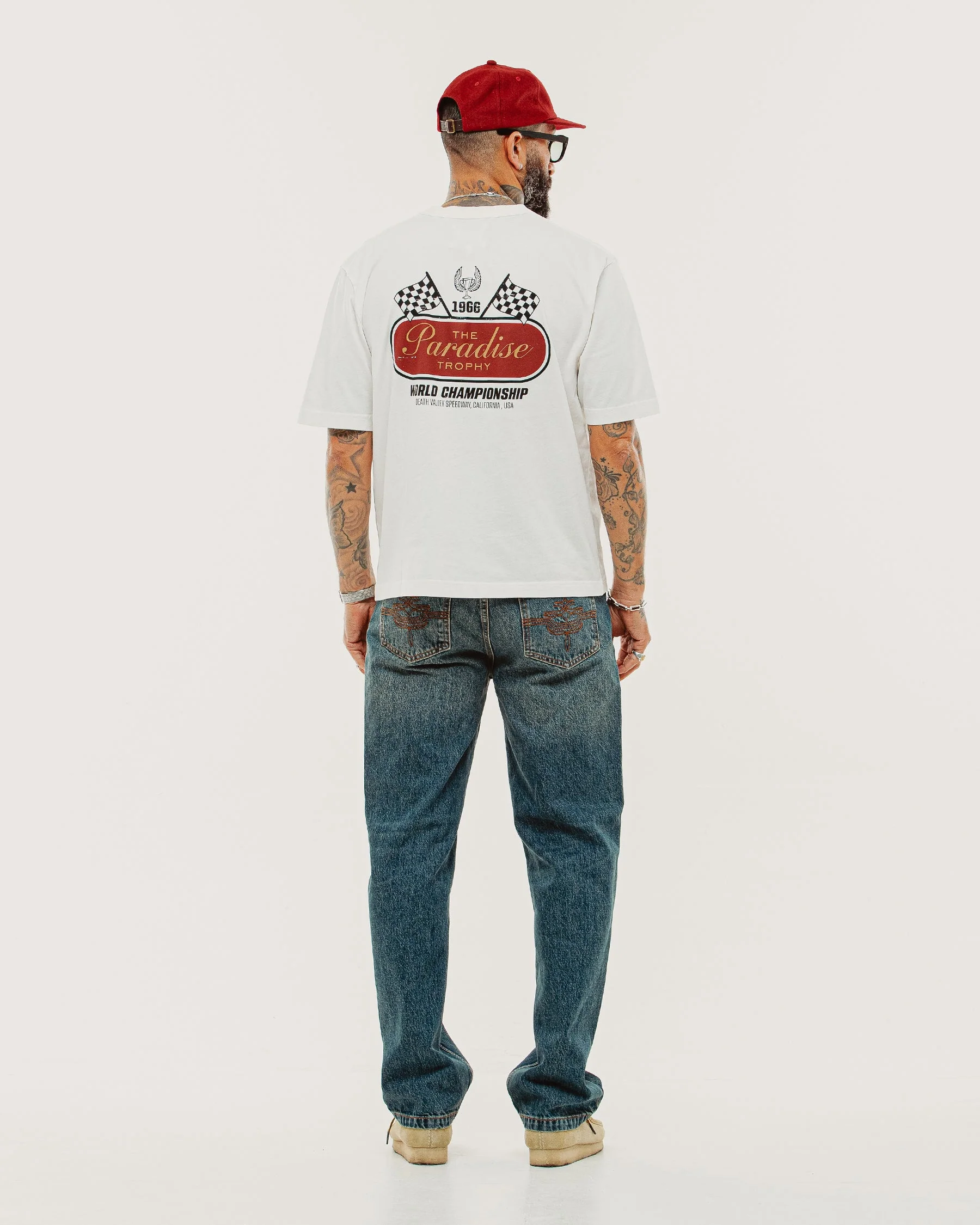 Paradise Trophy Boxy T-Shirt - Off White - Image 8