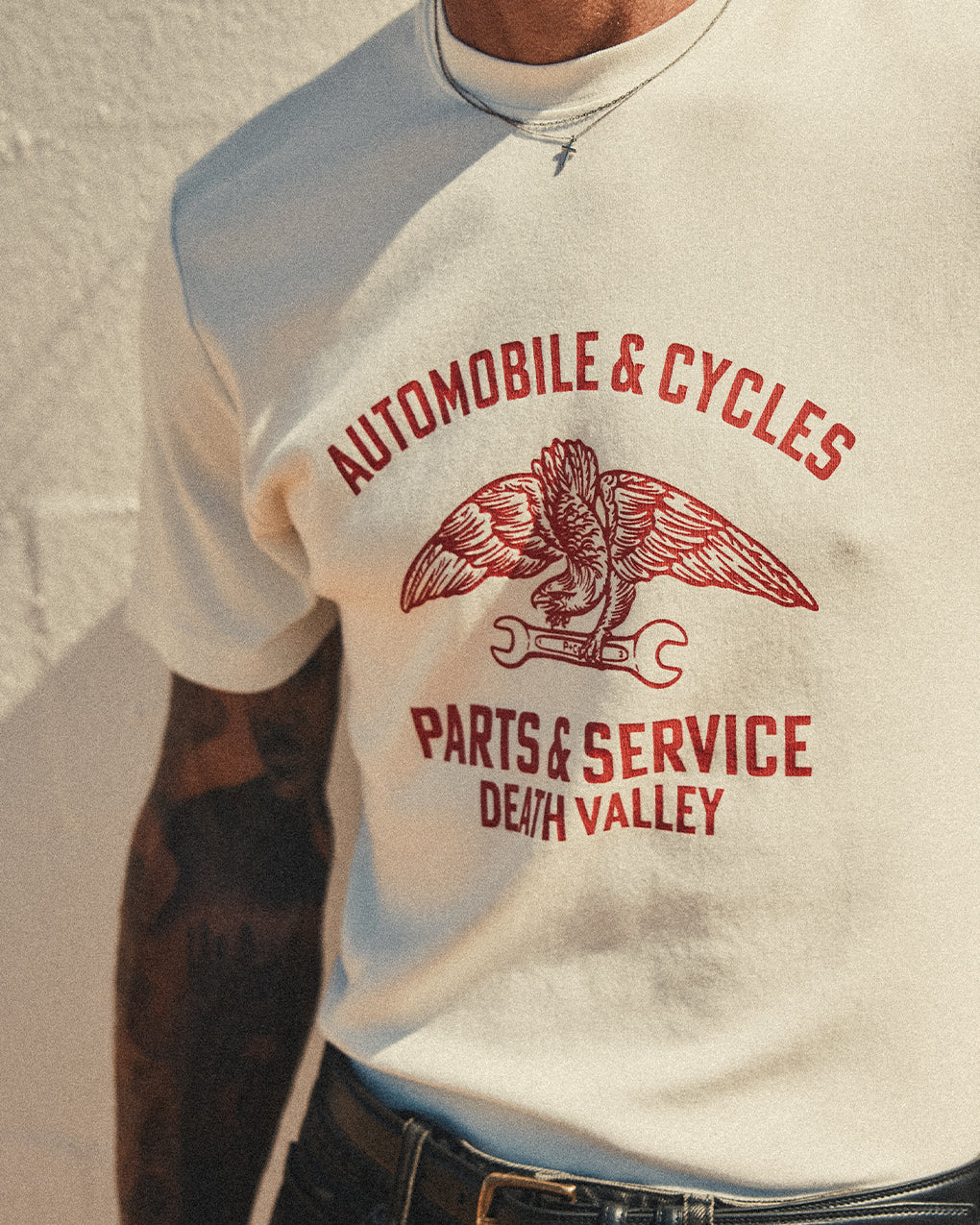 Parts & Service ‘50s T-Shirt - Off White - Image 4