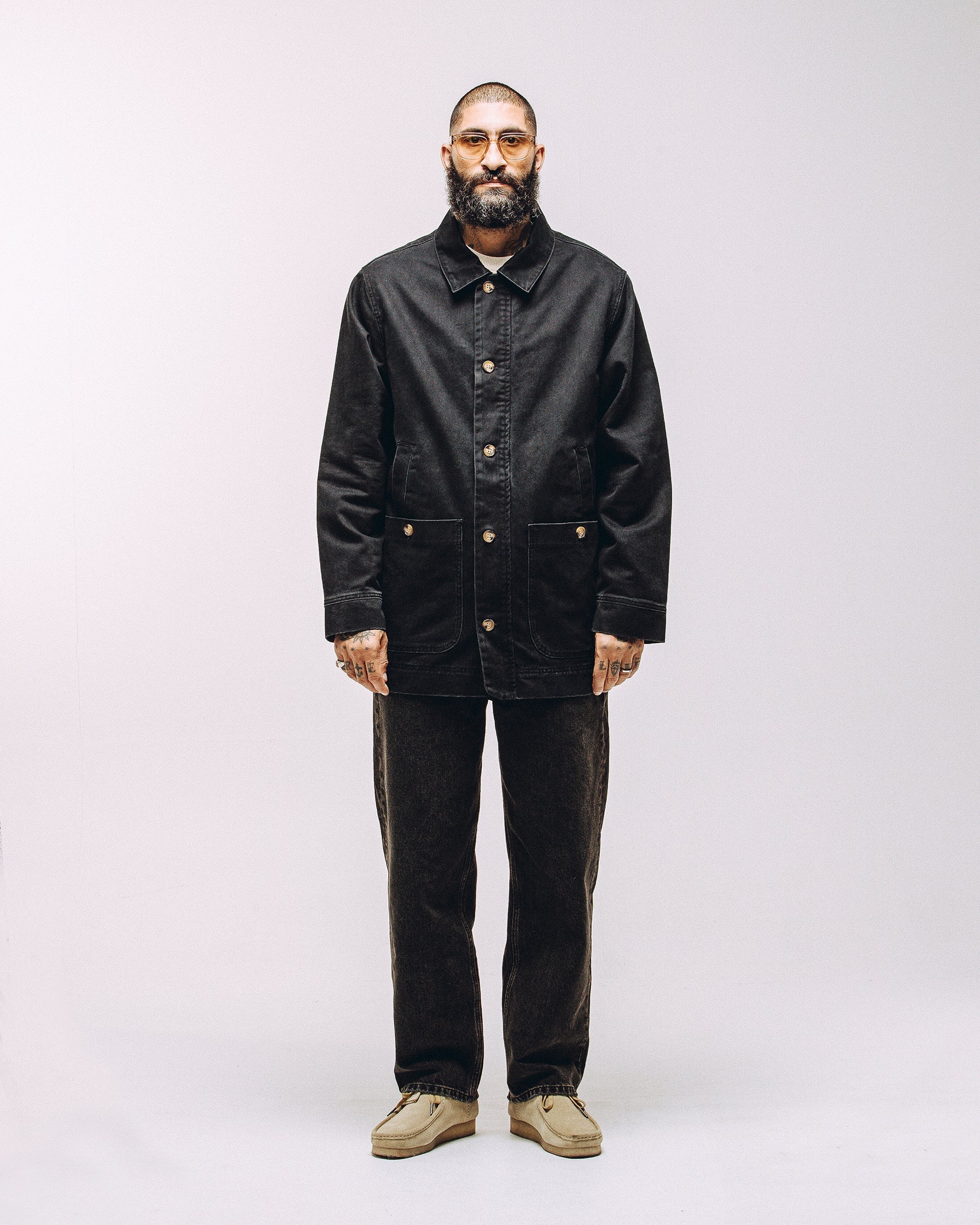 Porter Overcoat - Washed Black - Image 6