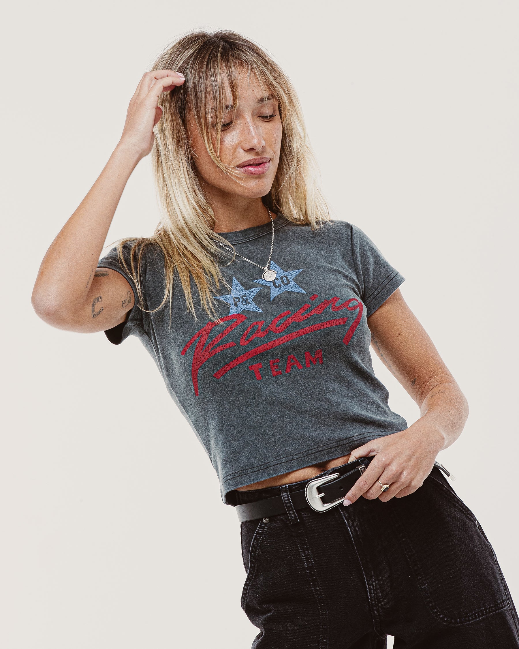 Racing Team Baby T-Shirt - Acid Wash - Image 4