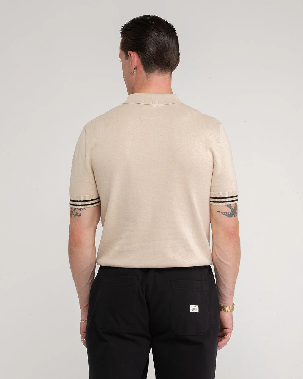 Racing Team Knitted Polo - Stone - Image 9