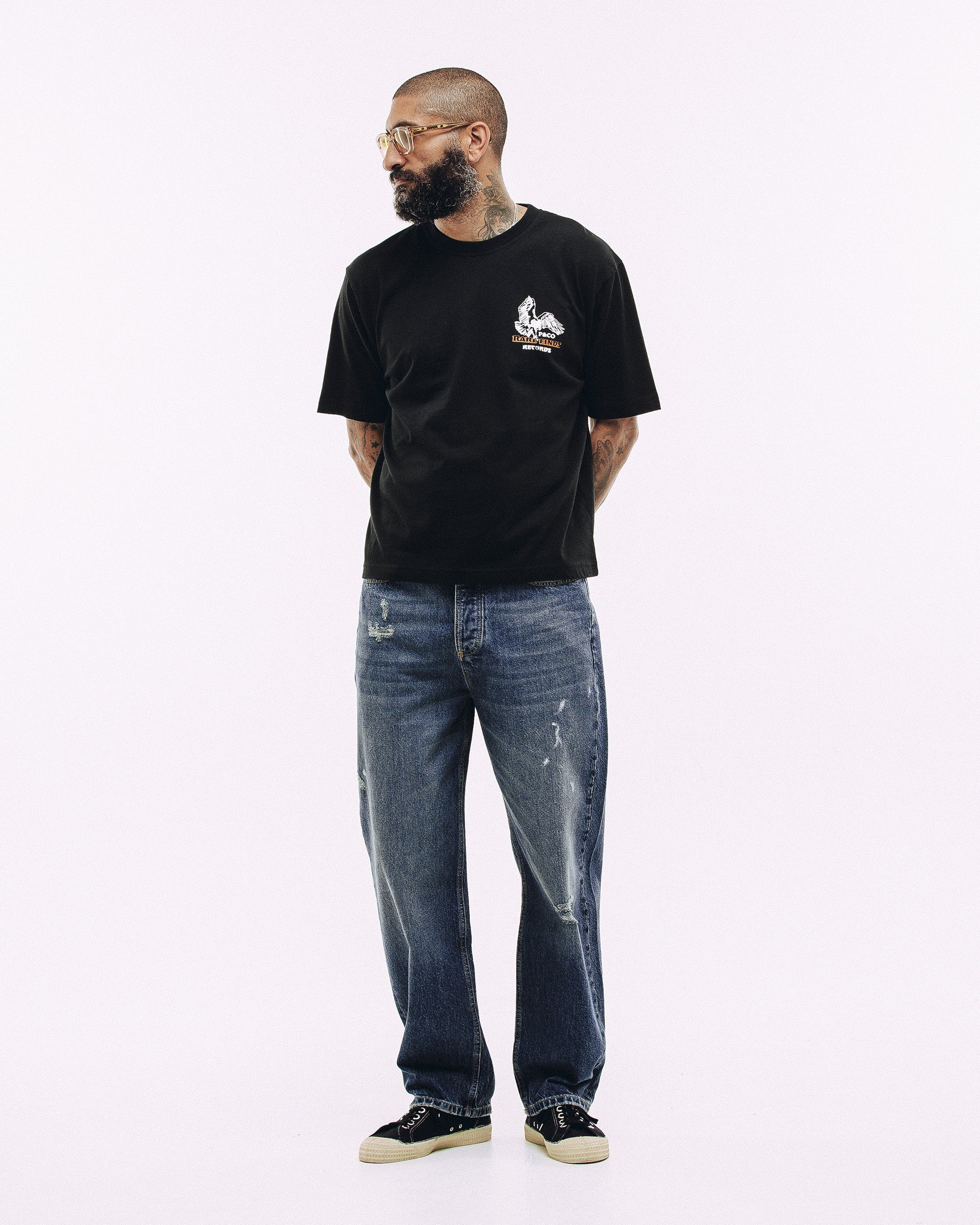 Rare Finds Boxy T-Shirt - Washed Black - Image 3