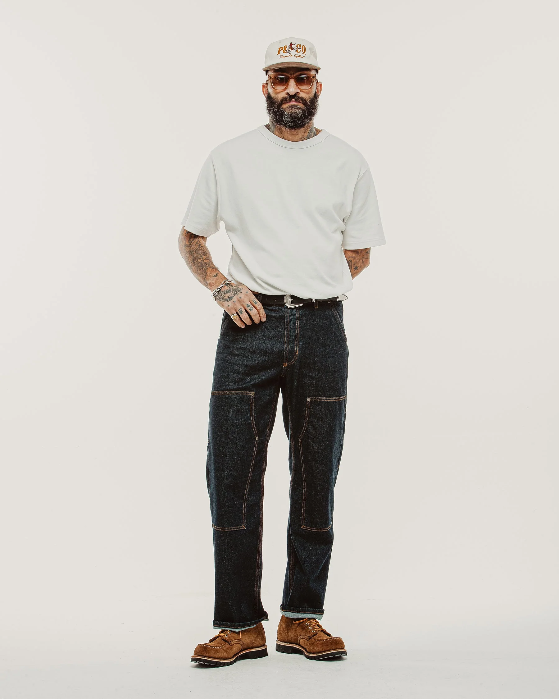 Raw Denim Carpenter Pants - Indigo - Image 3