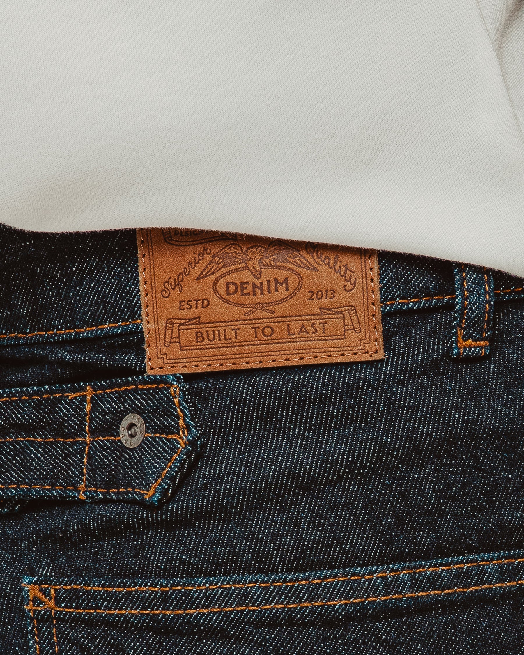Raw Denim Carpenter Pants - Indigo - Image 6