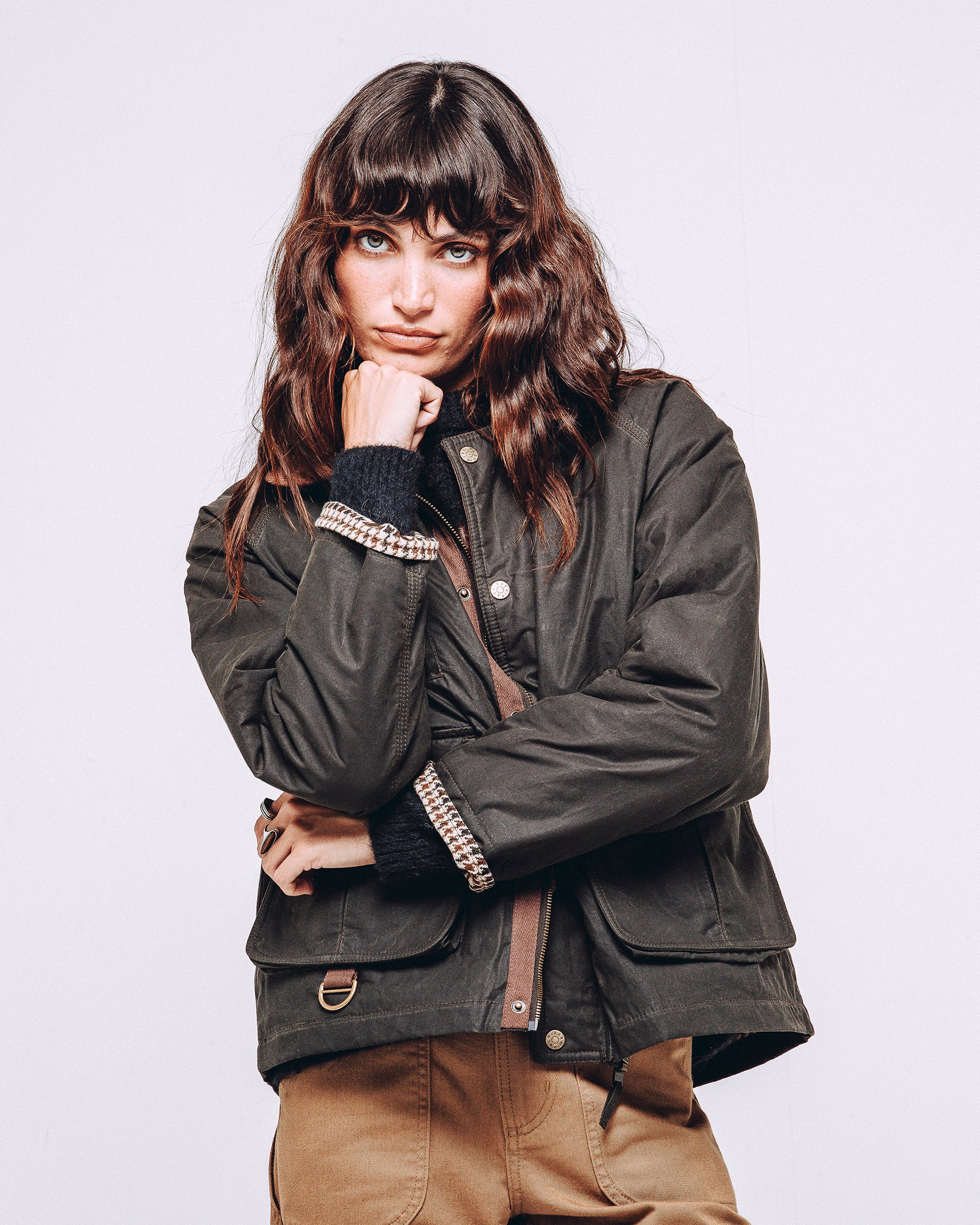 Roamer Wax Jacket - Olive - Image 7