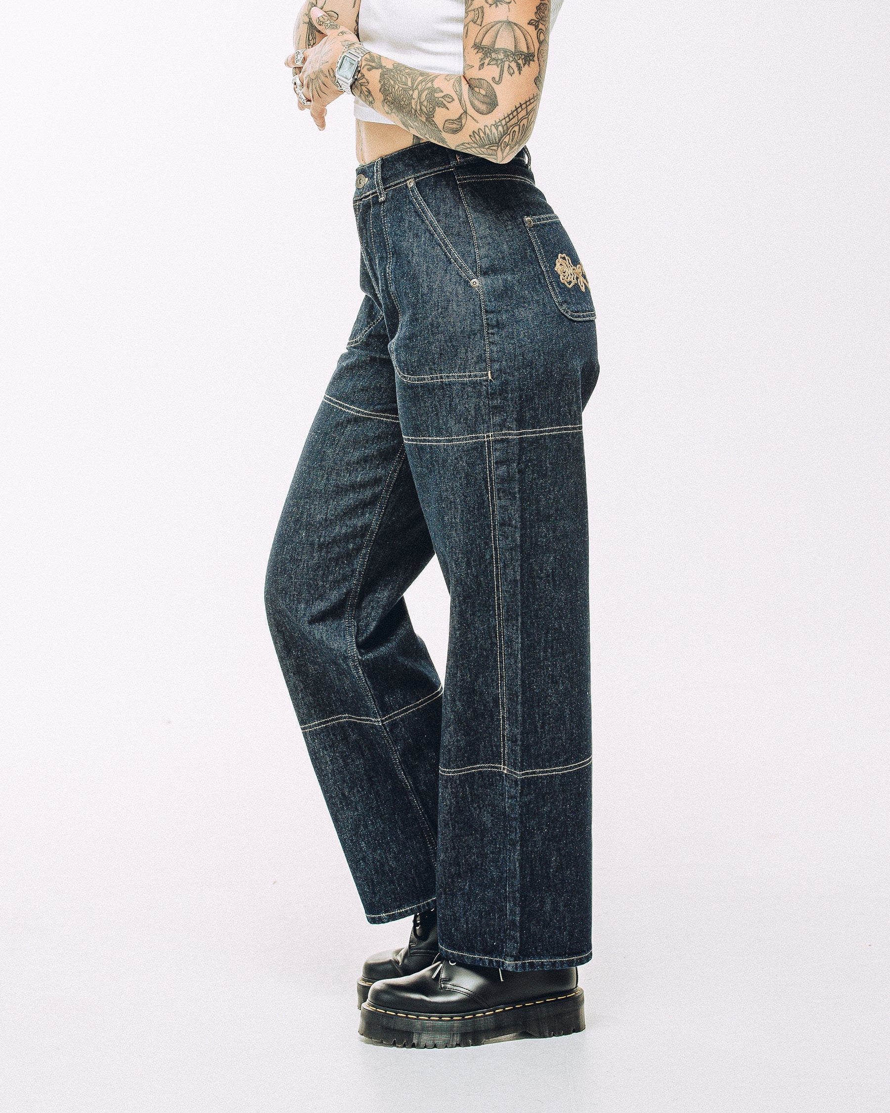 Rosa High Waisted Jean - Indigo Denim - Image 4