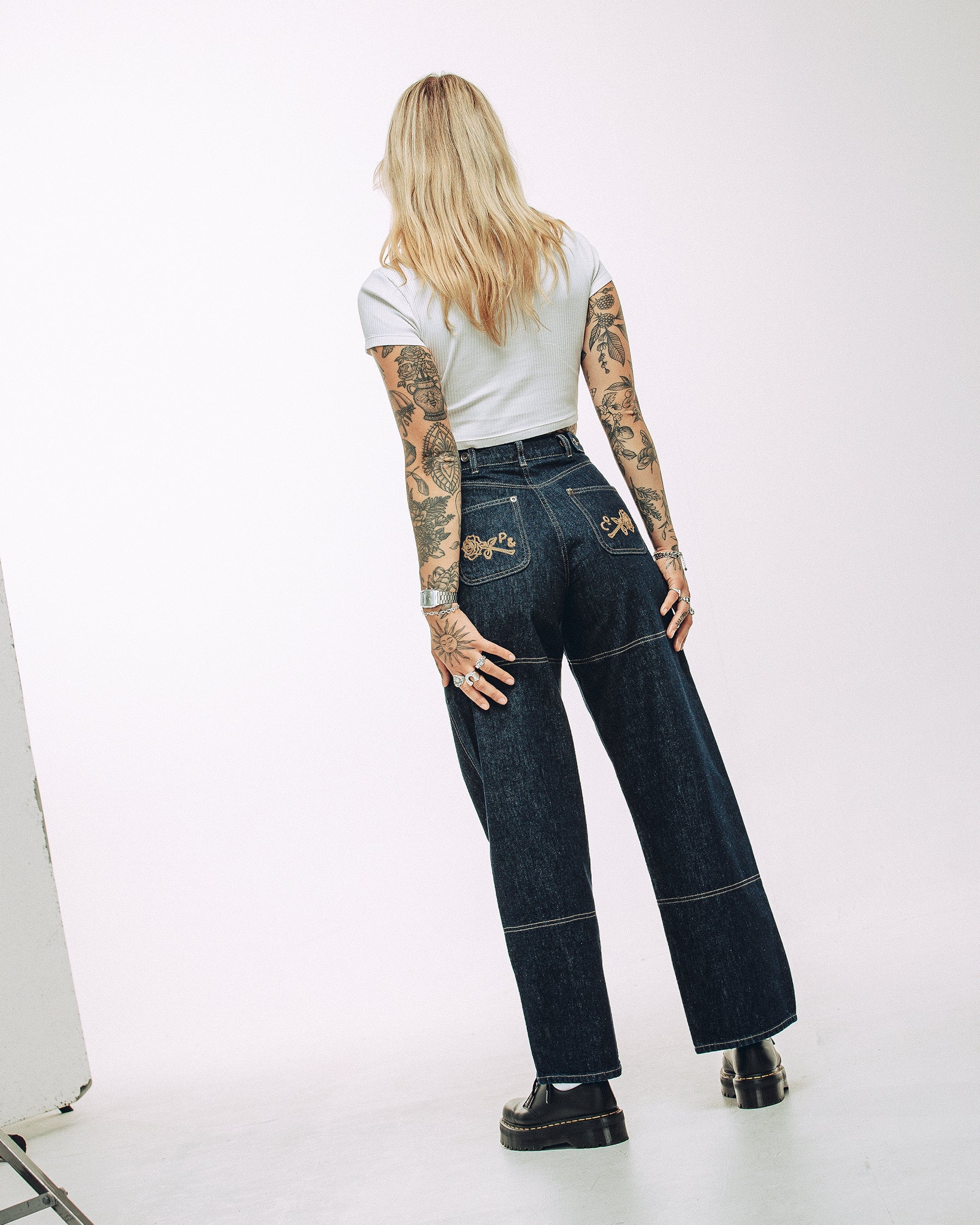 Rosa High Waisted Jean - Indigo Denim - Image 5