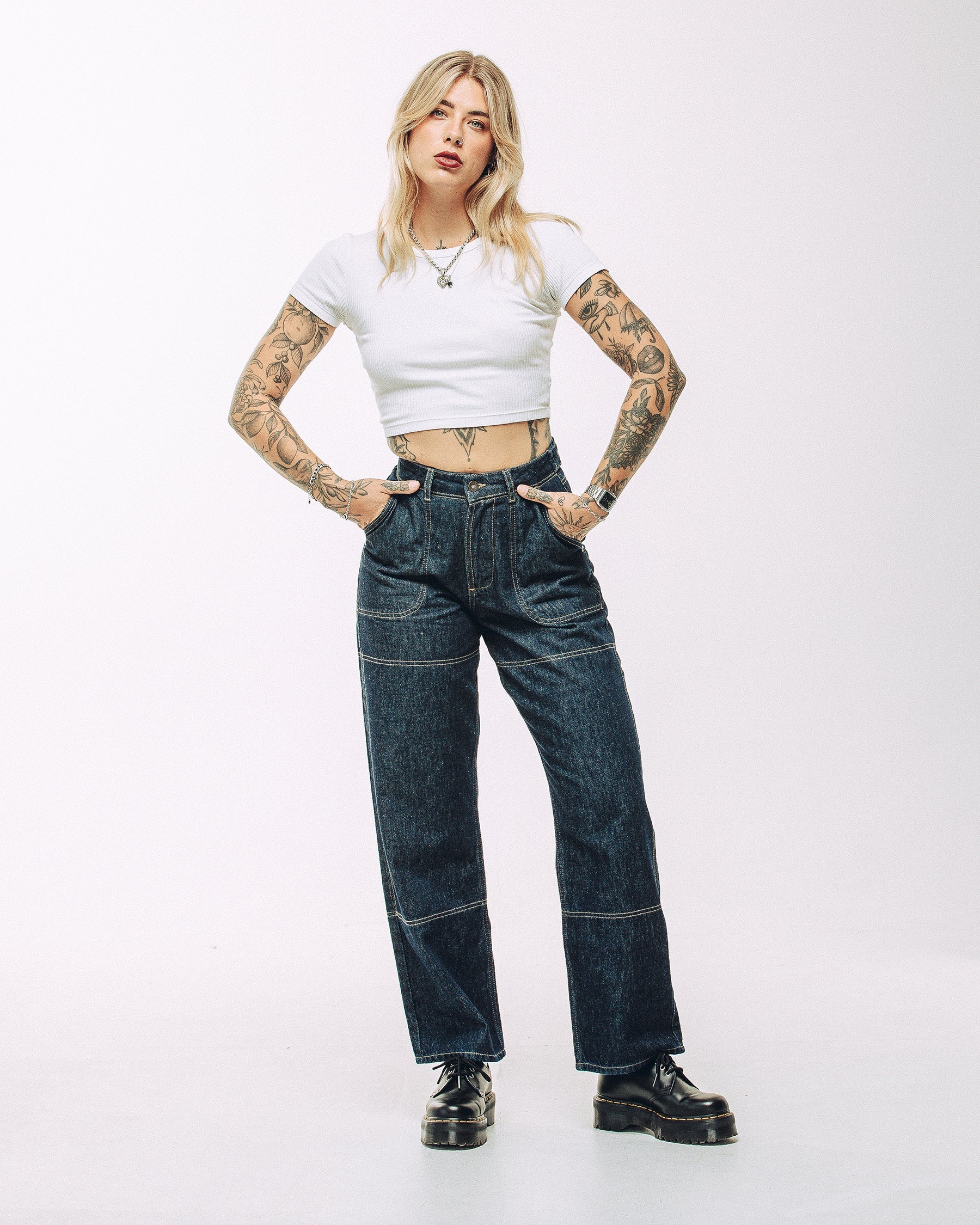 Rosa High Waisted Jean - Indigo Denim - Image 6