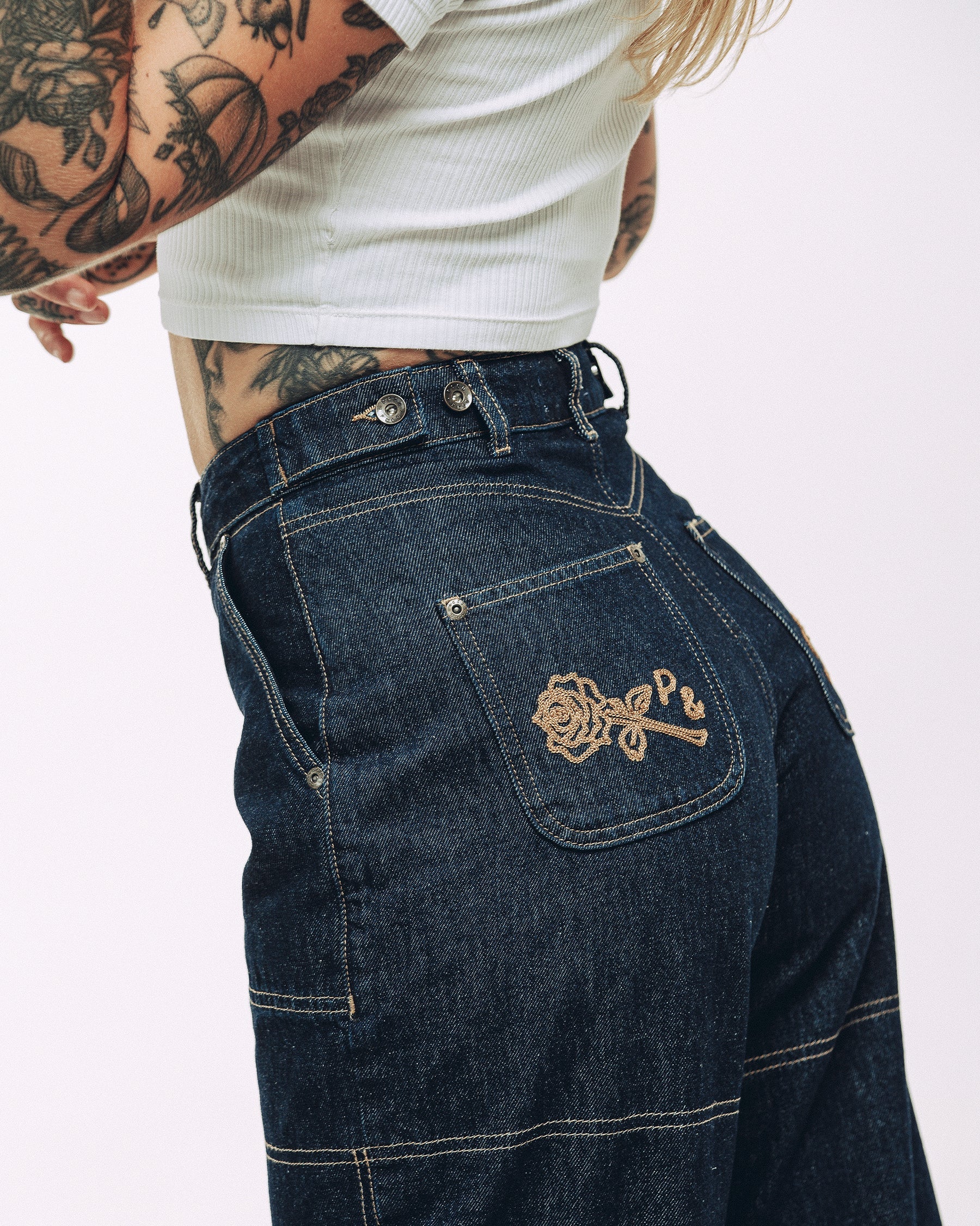 Rosa High Waisted Jean - Indigo Denim - Image 7