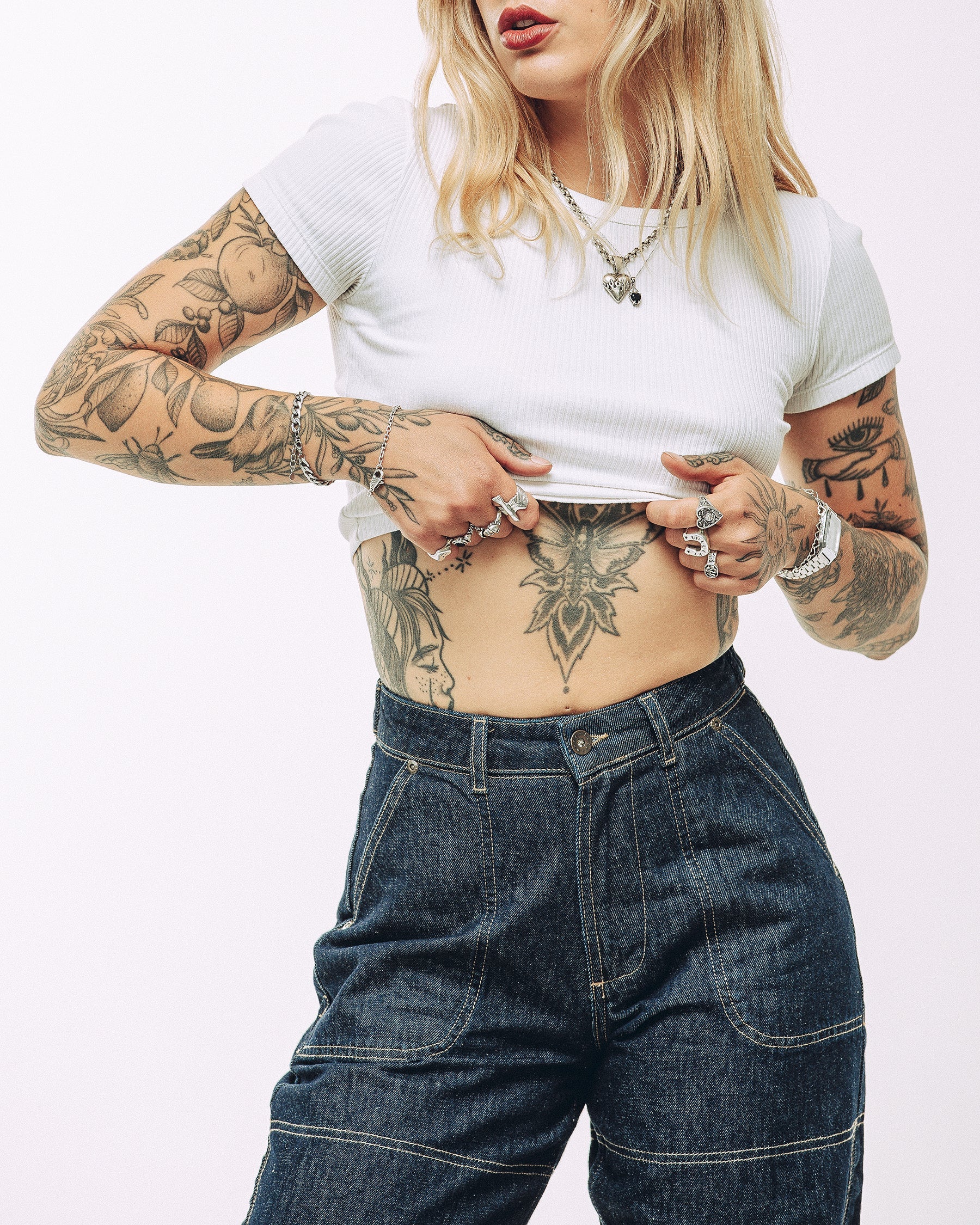 Rosa High Waisted Jean - Indigo Denim - Image 8