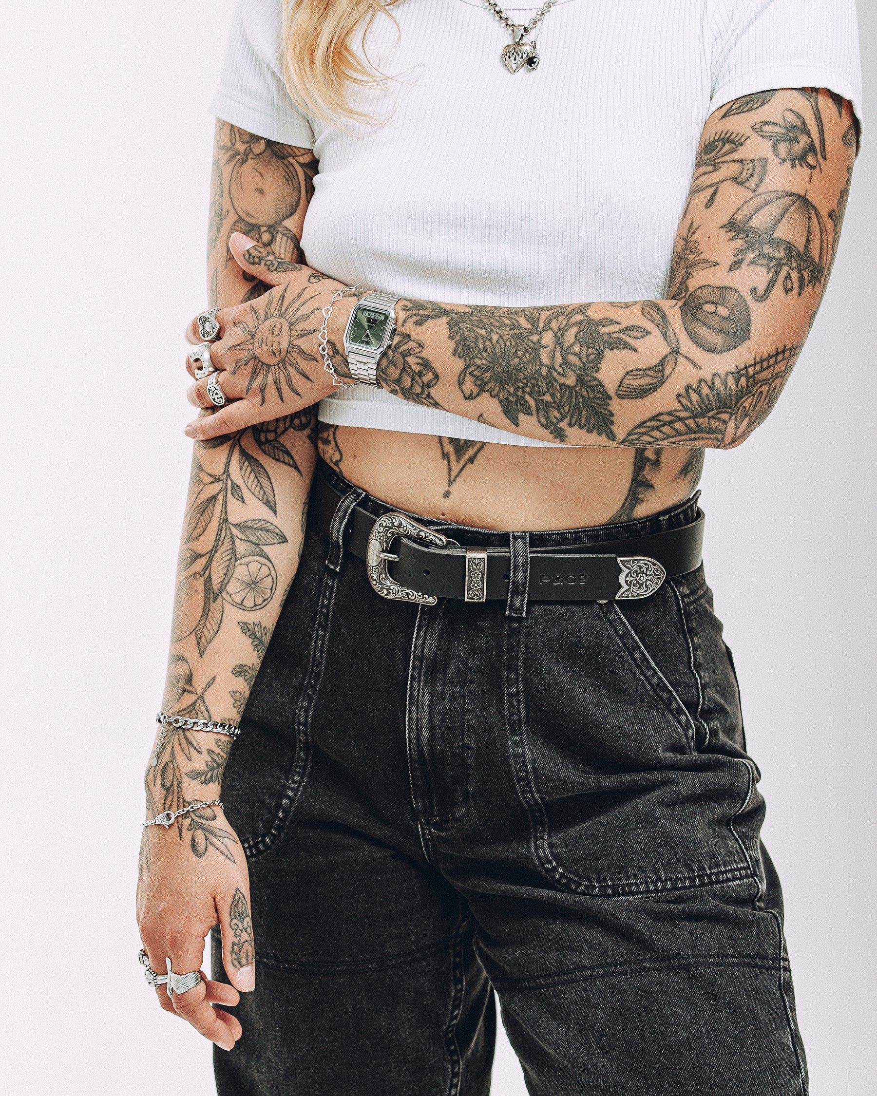 Rosa High Waisted Jean - Washed Black - Image 7