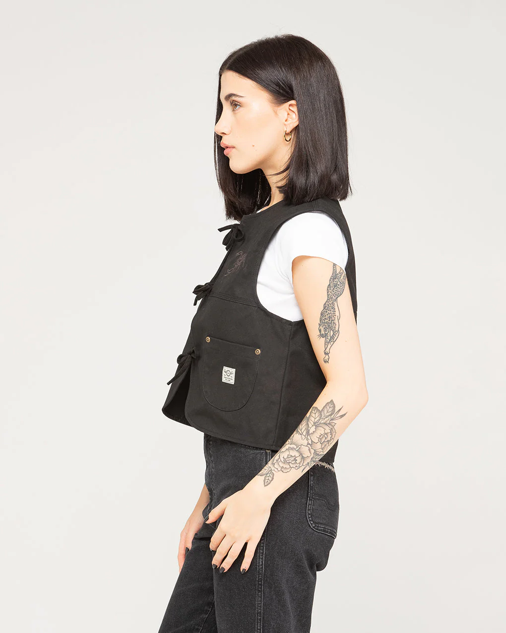 Scorpio Nomad Waxed Vest - Black - Image 4