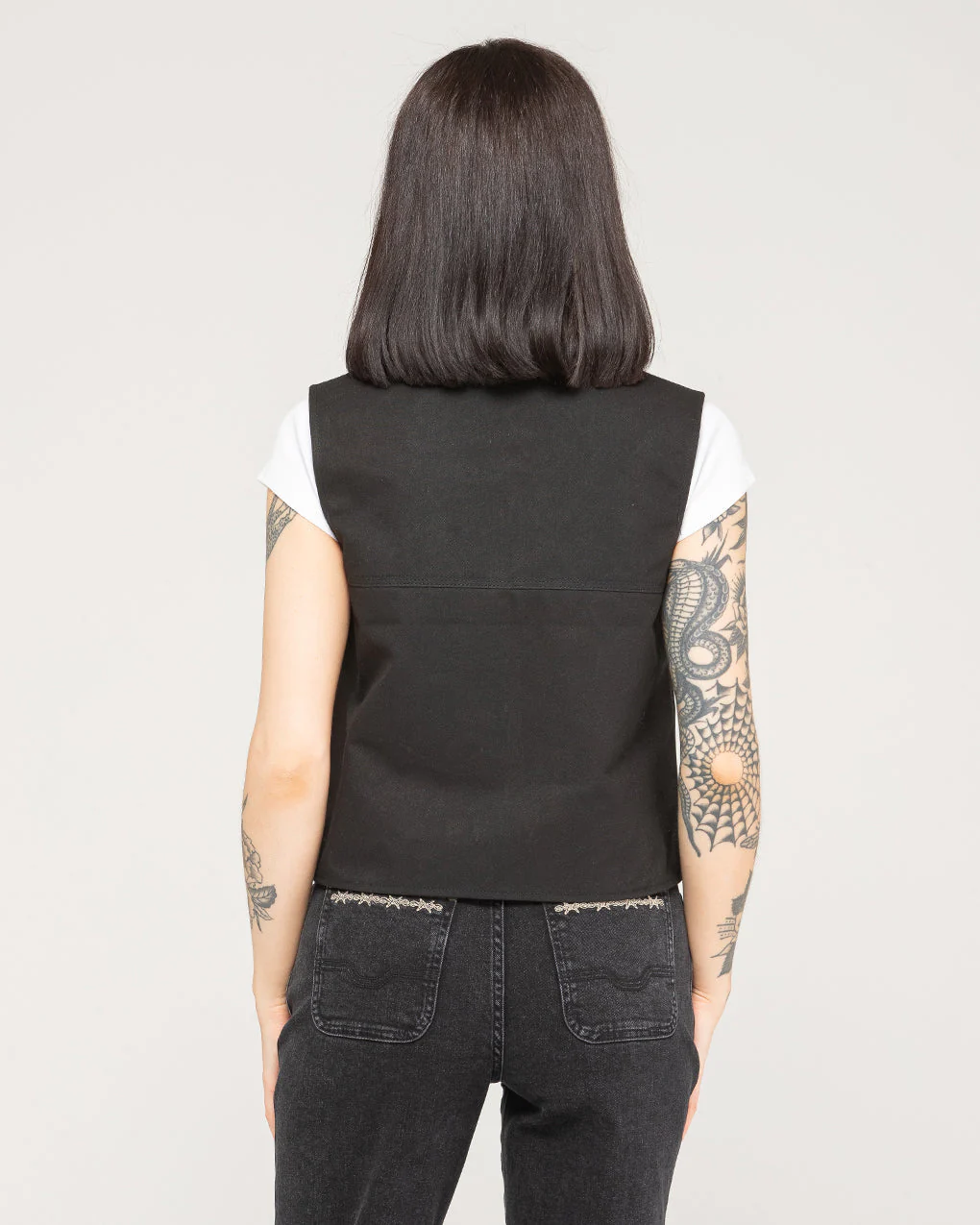 Scorpio Nomad Waxed Vest - Black - Image 5