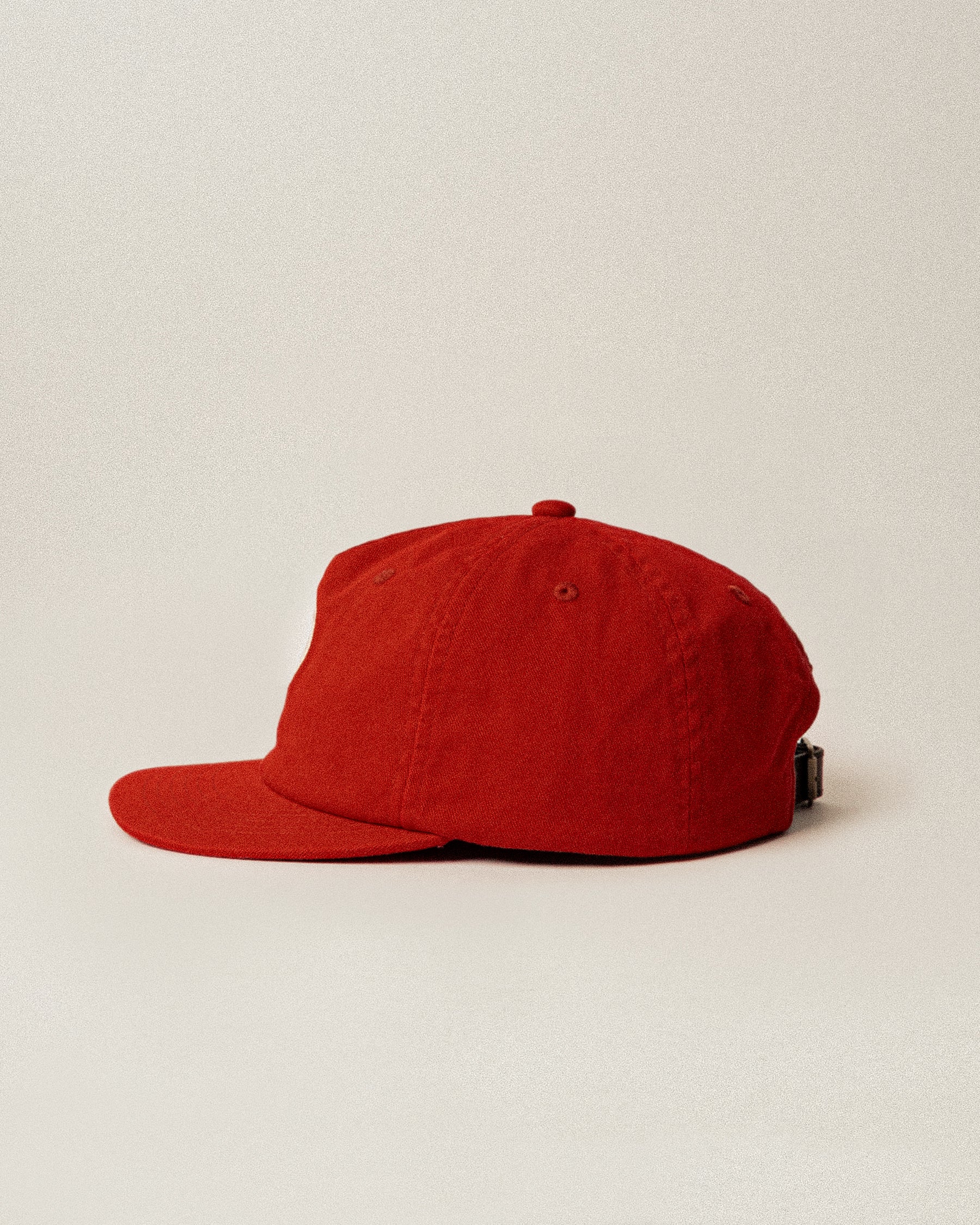 Script Cotton 5 Panel Cap - Brick Red - Image 6