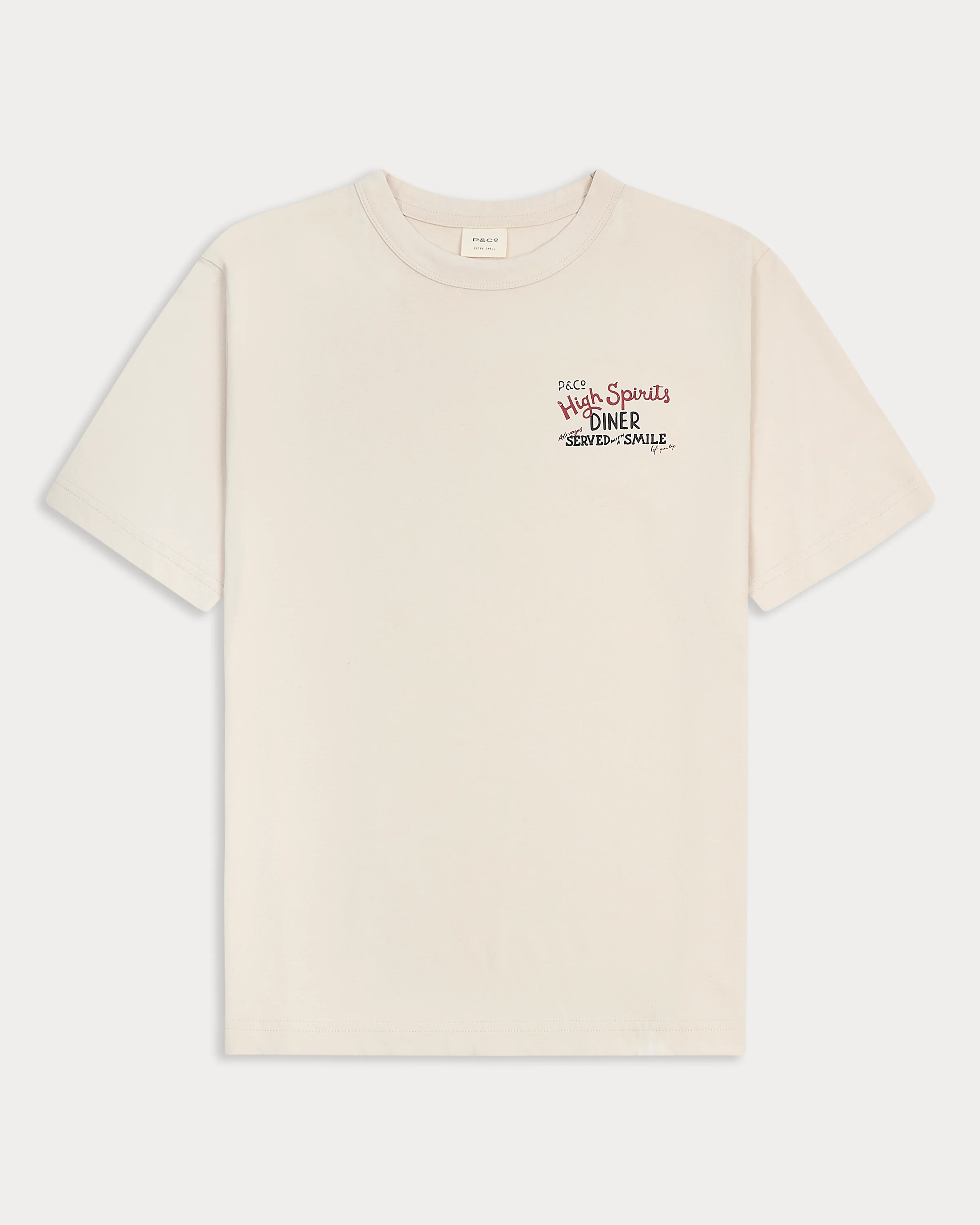 Served With A Smile T-Shirt - Bone - Image 7