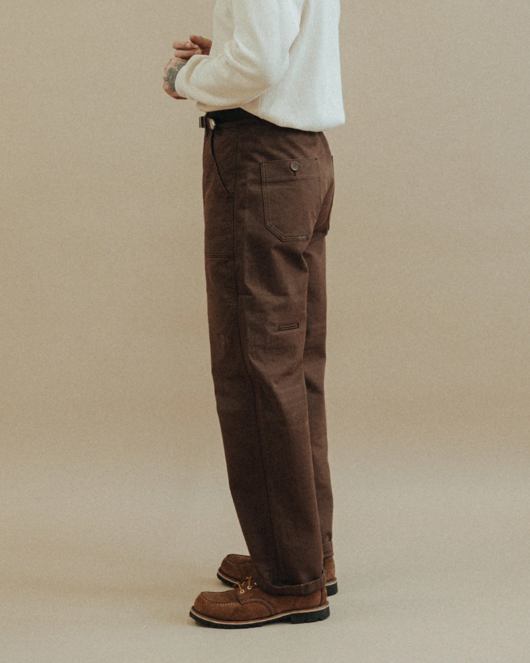 Service Founder Fatigue Pant - Washed Brown - Image 4