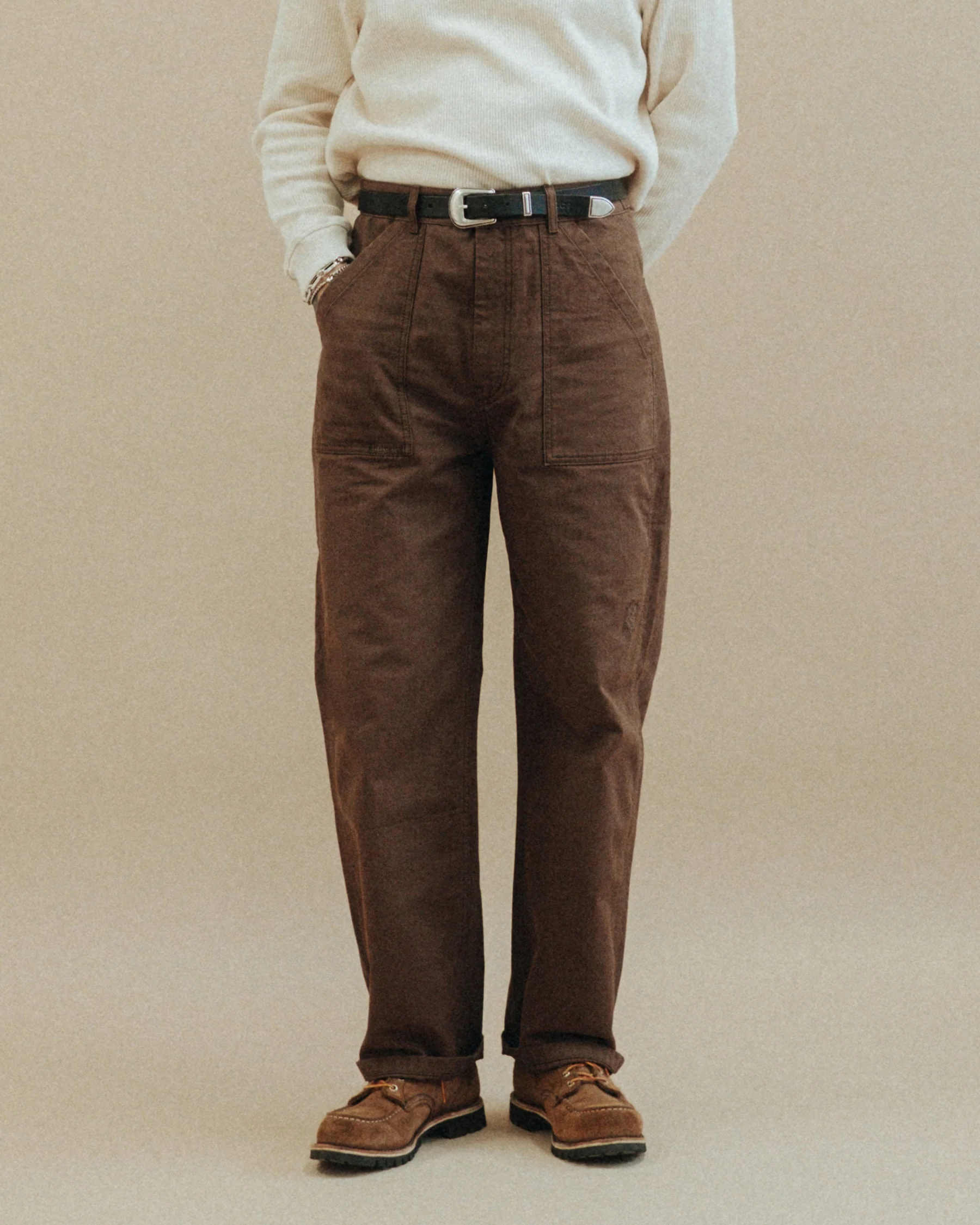 Service Founder Fatigue Pant - Washed Brown - Image 5