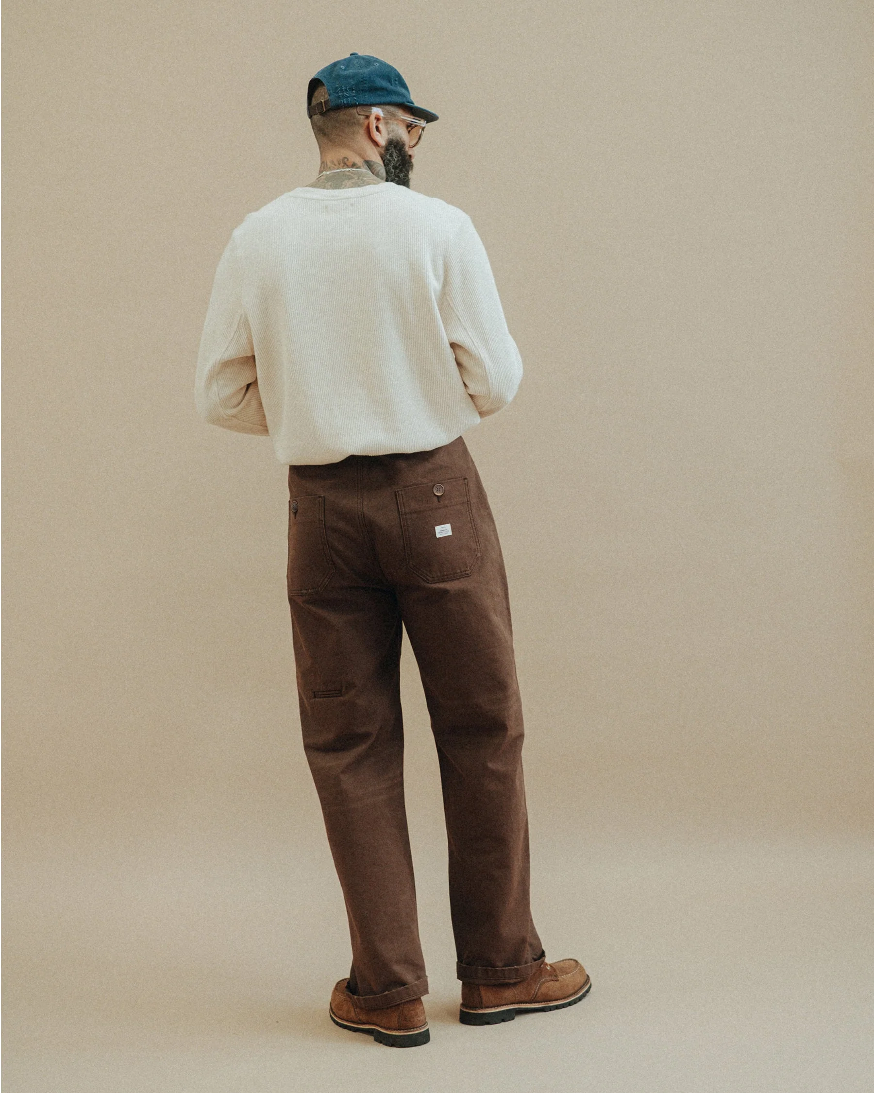 Service Founder Fatigue Pant - Washed Brown - Image 8