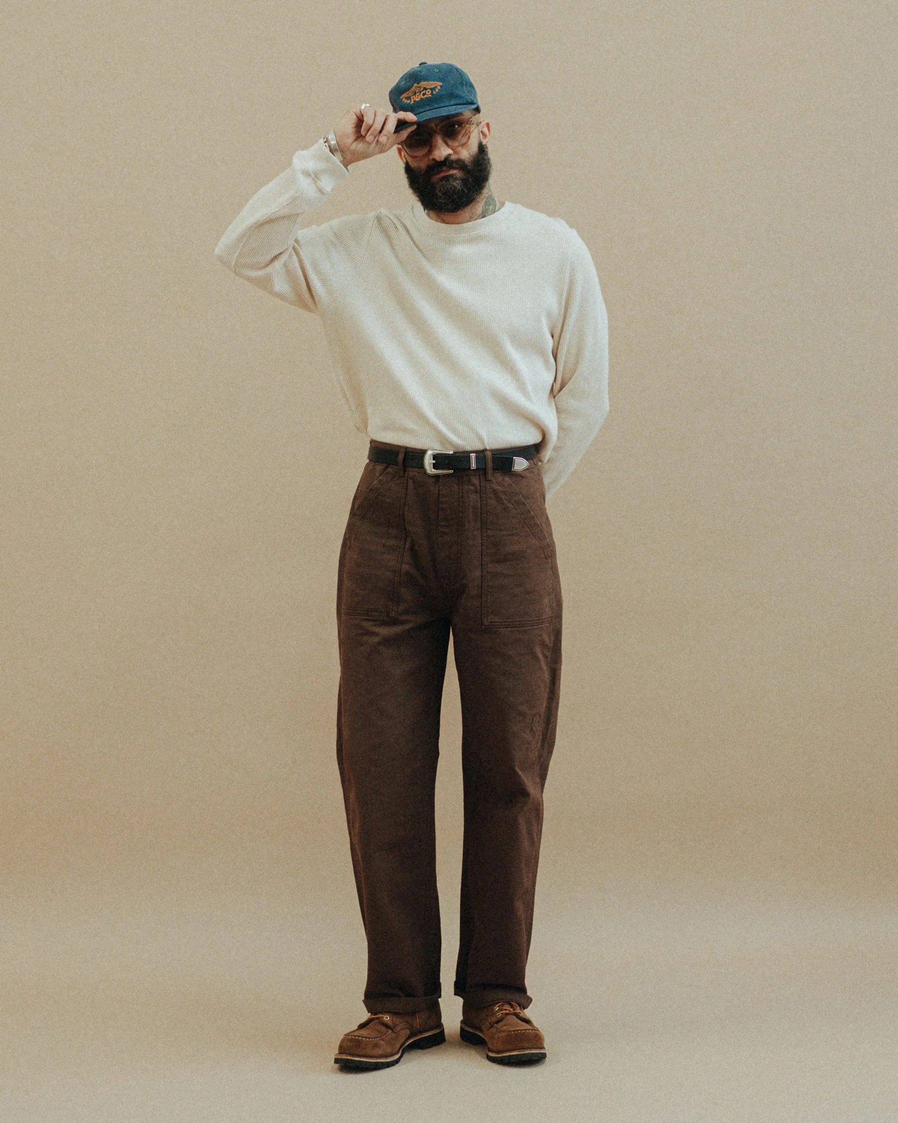 Service Founder Fatigue Pant - Washed Brown - Image 9