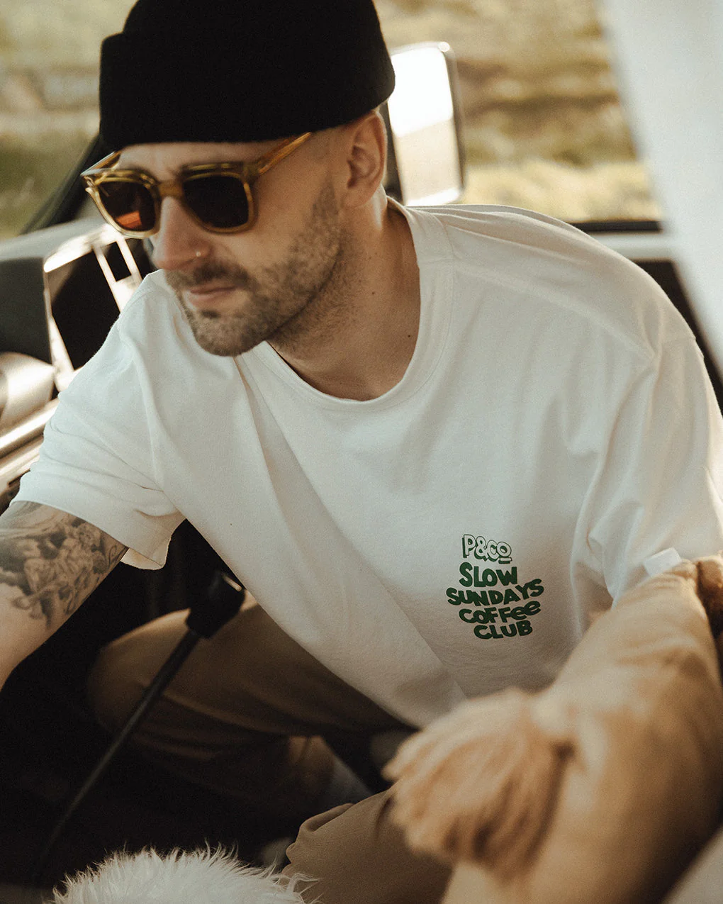 Slow Sundays T-Shirt - Off White - Image 3