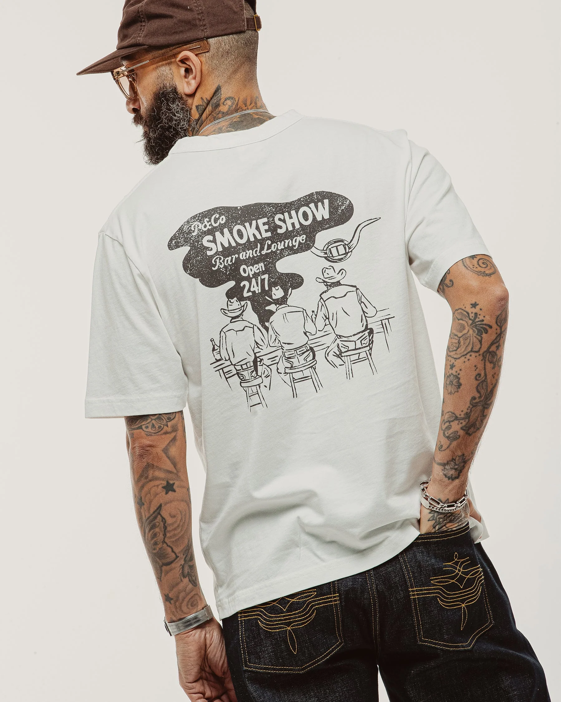 Smoke Show T-Shirt - Off White - Image 3