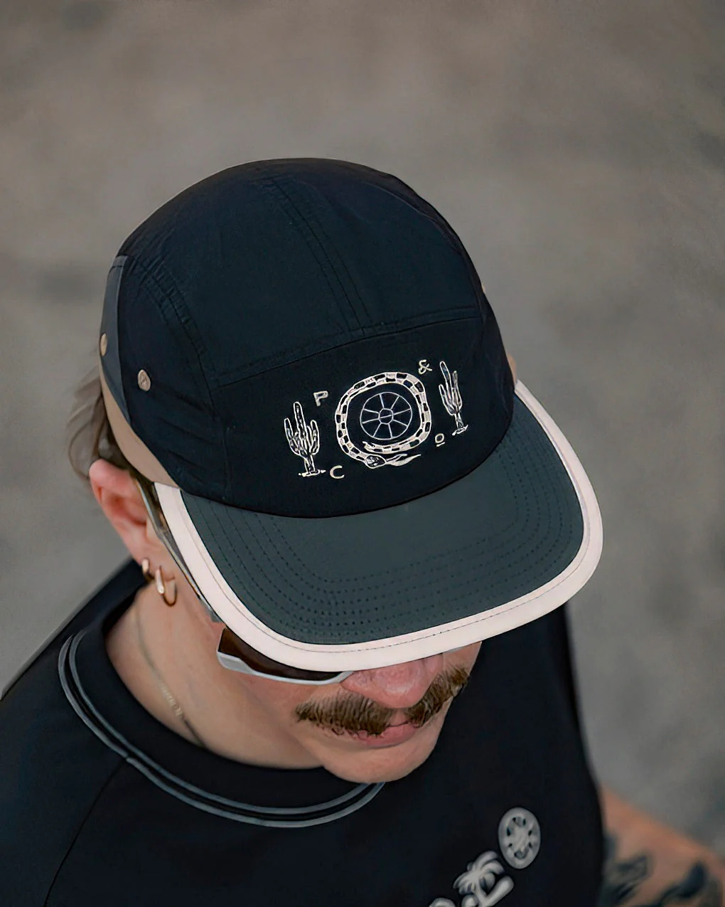 Steady Pace Trail Cap - Black & Tan - Image 3