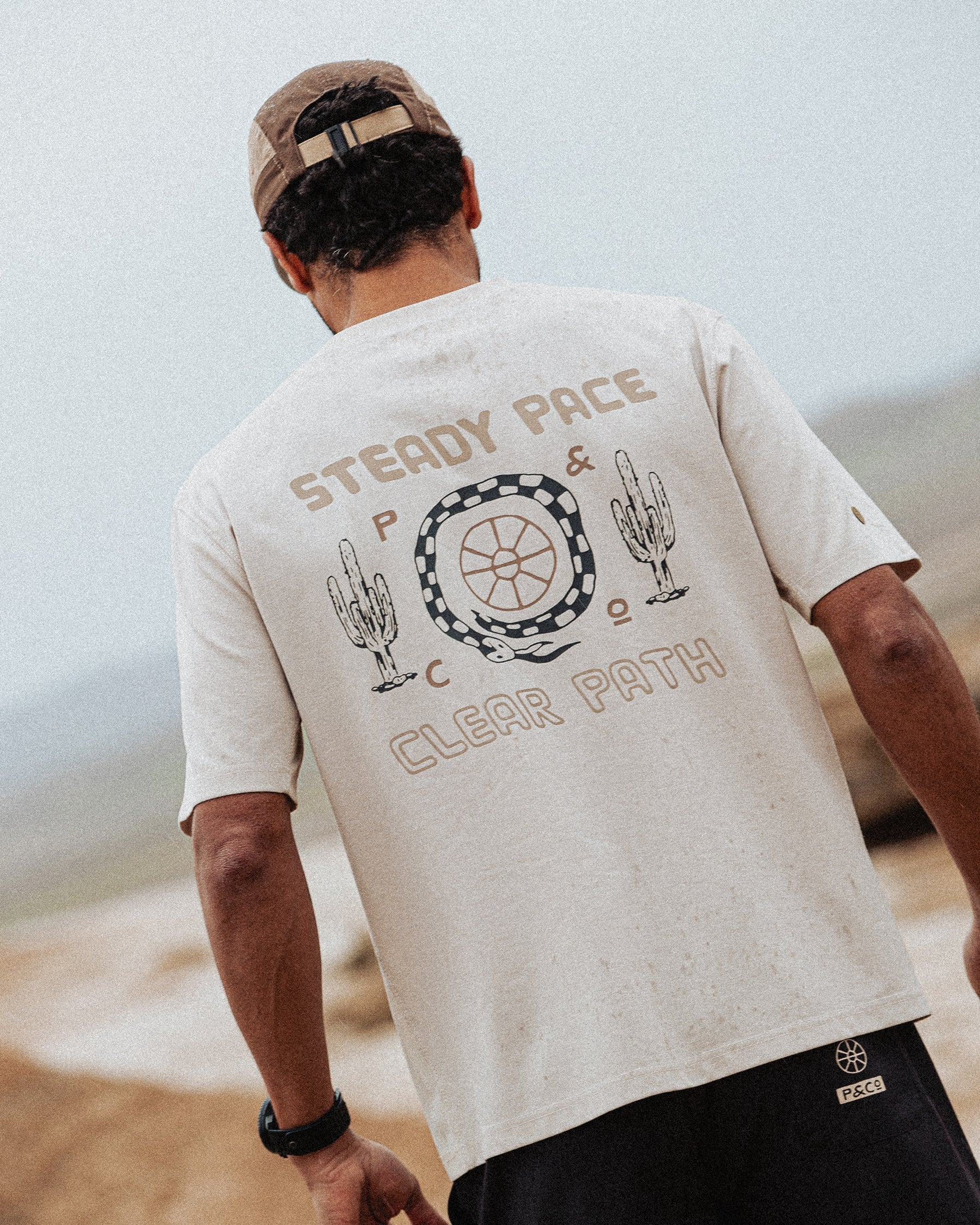 Steady Pace Trail T-Shirt - Bone - Image 3