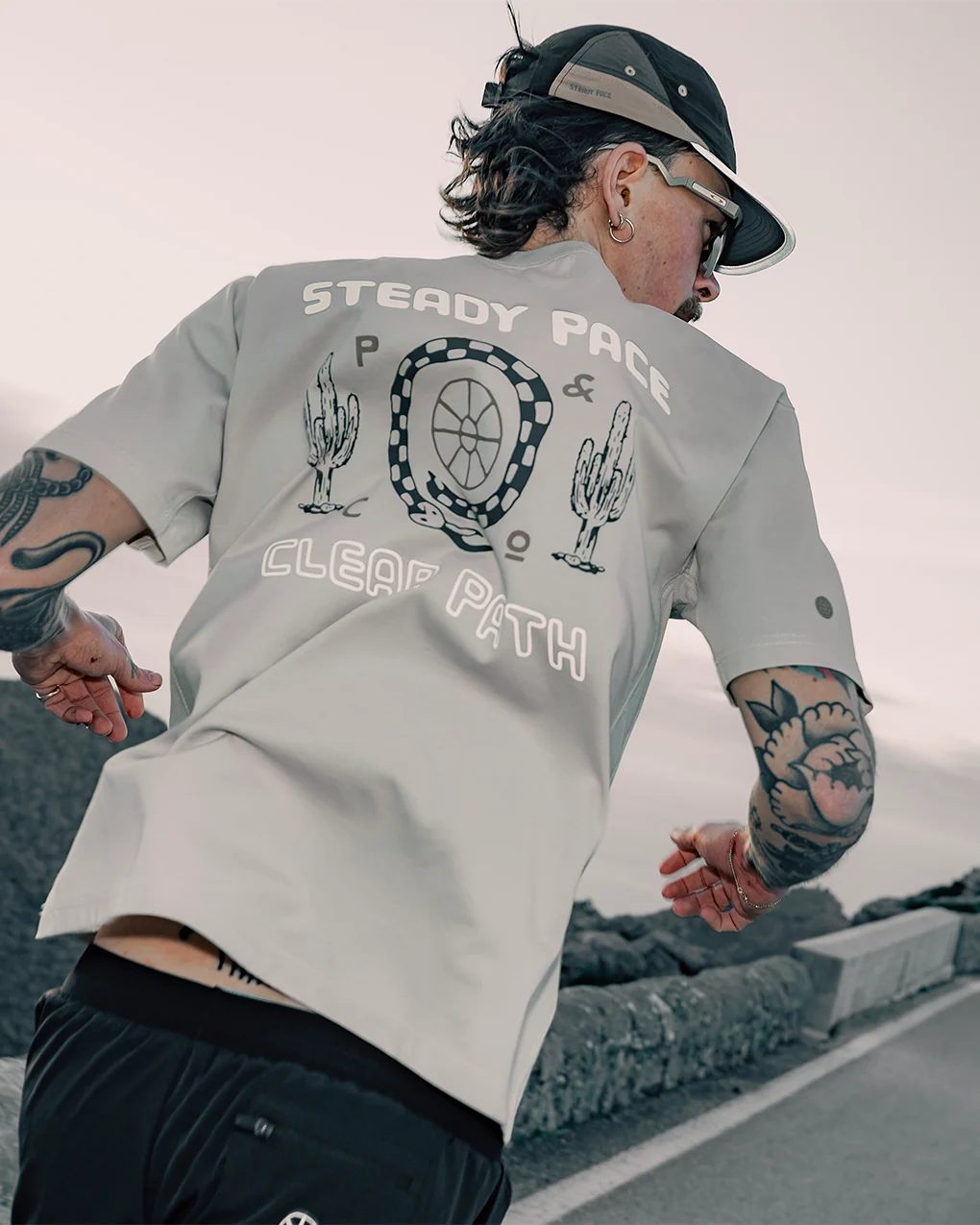 Steady Pace Trail T-Shirt - Bone - Image 5