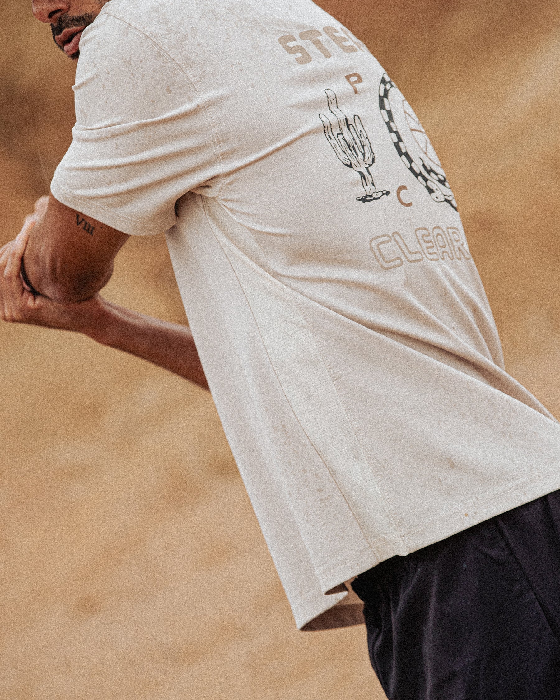 Steady Pace Trail T-Shirt - Bone - Image 7