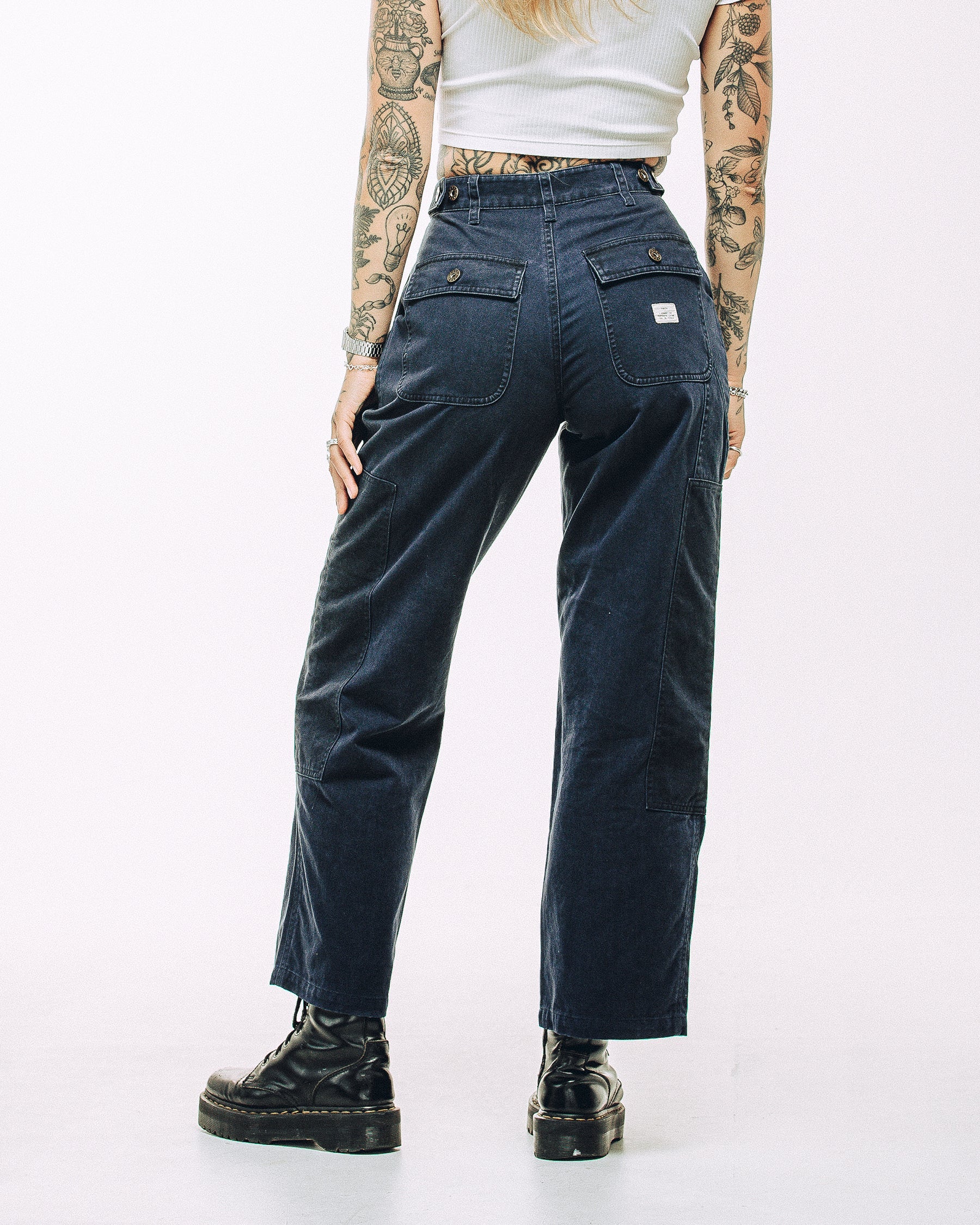 Surplus High Waisted Pants - Navy - Image 5