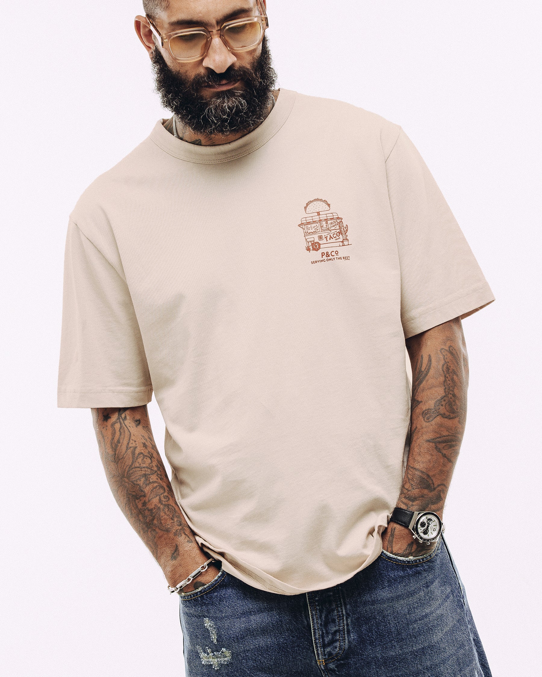 Taco Truck T-Shirt - Bone - Image 7