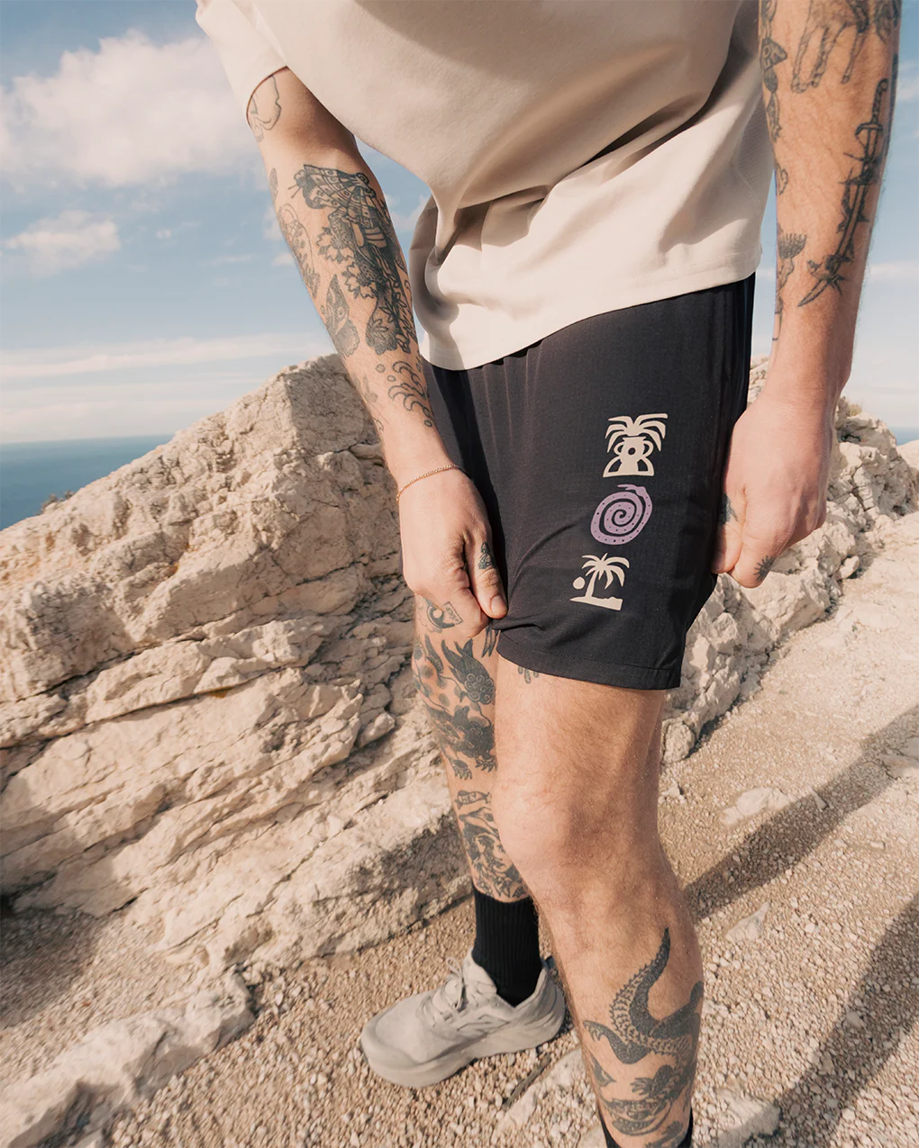 Tropics 2-in-1 Trail Short - Black & Slate - Image 5