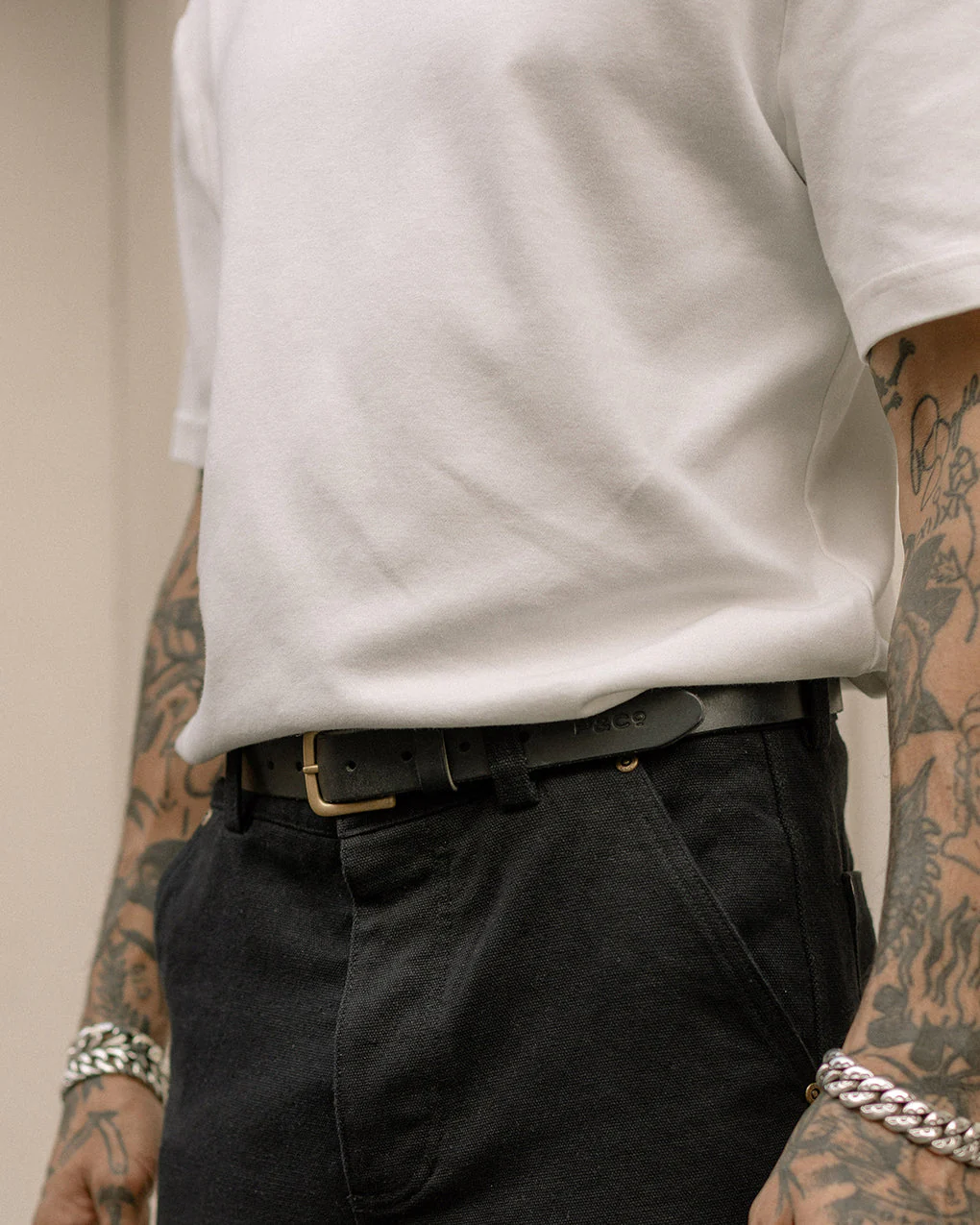 Type 01. Leather Belt - Black - Image 3