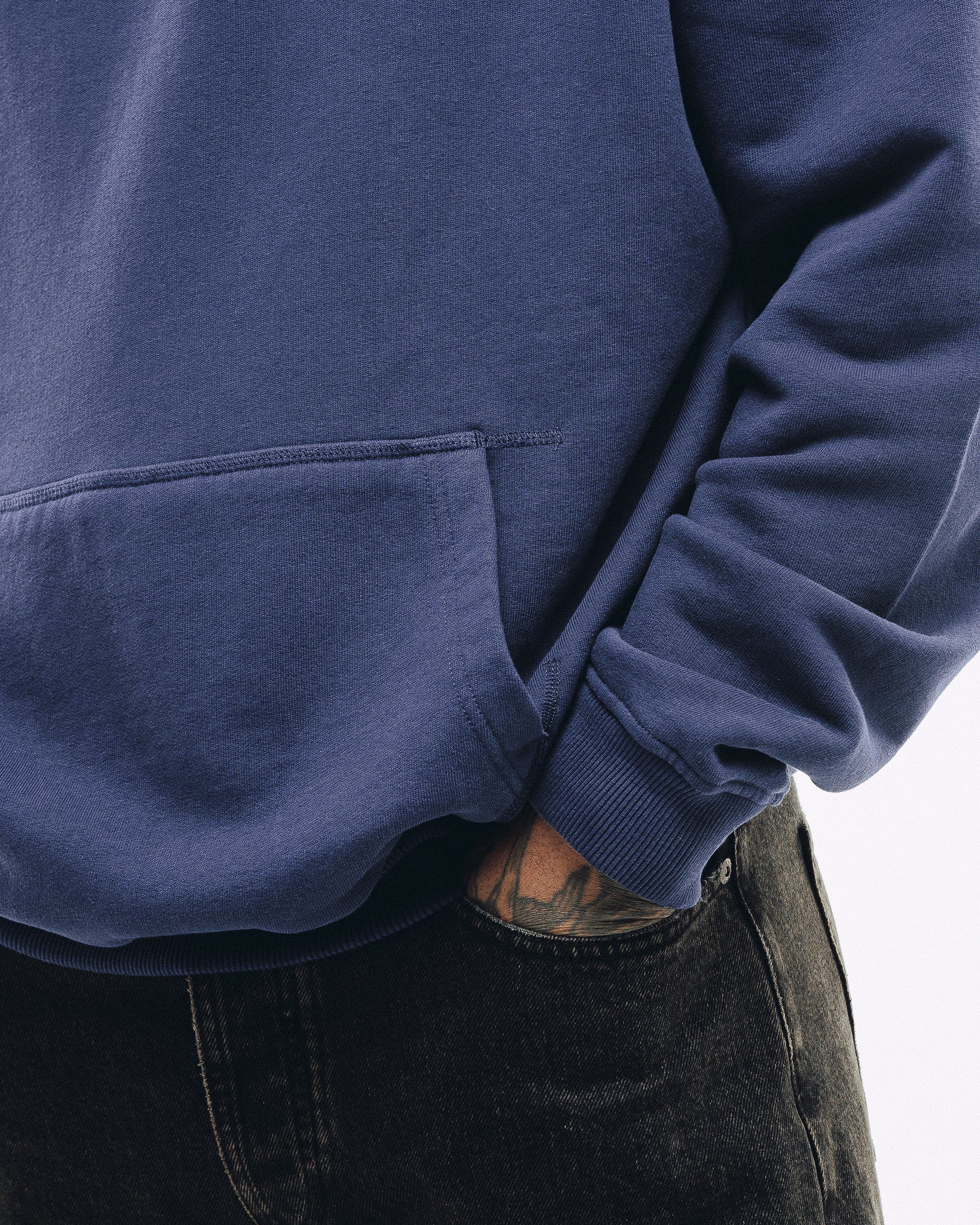 Varsity Heavyweight Hoodie - Navy - Image 6