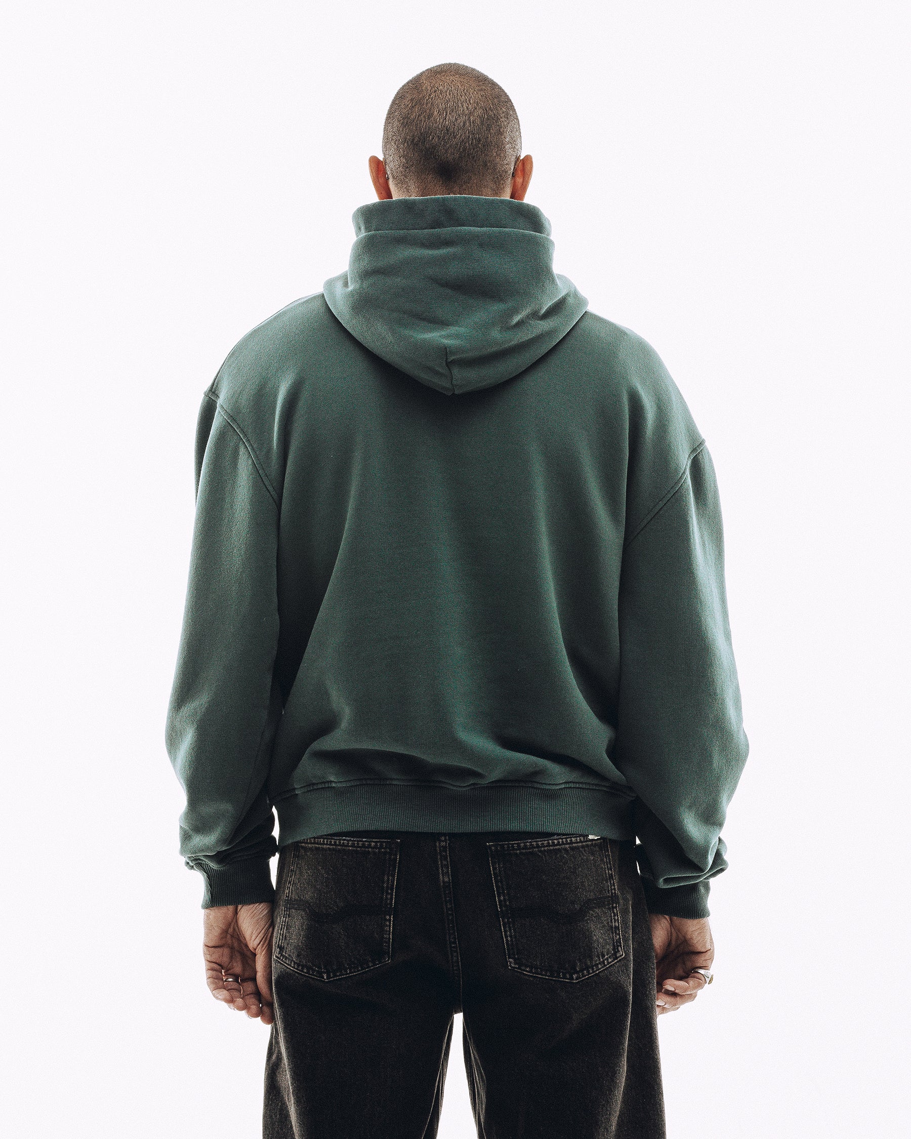 Varsity Heavyweight Hoodie - Woodland Green - Image 6