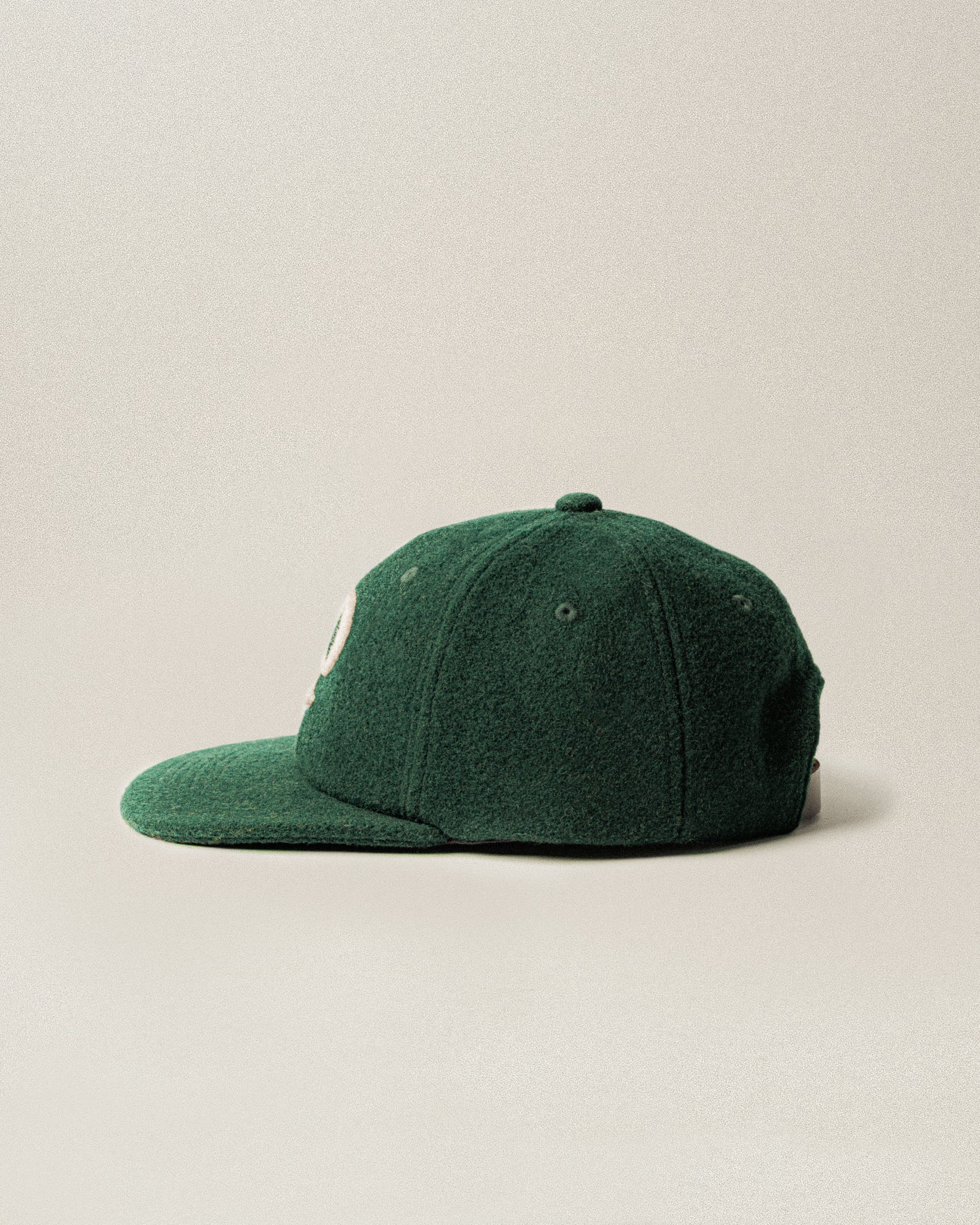 Varsity Wool 6 Panel Cap - Woodland Green - Image 5