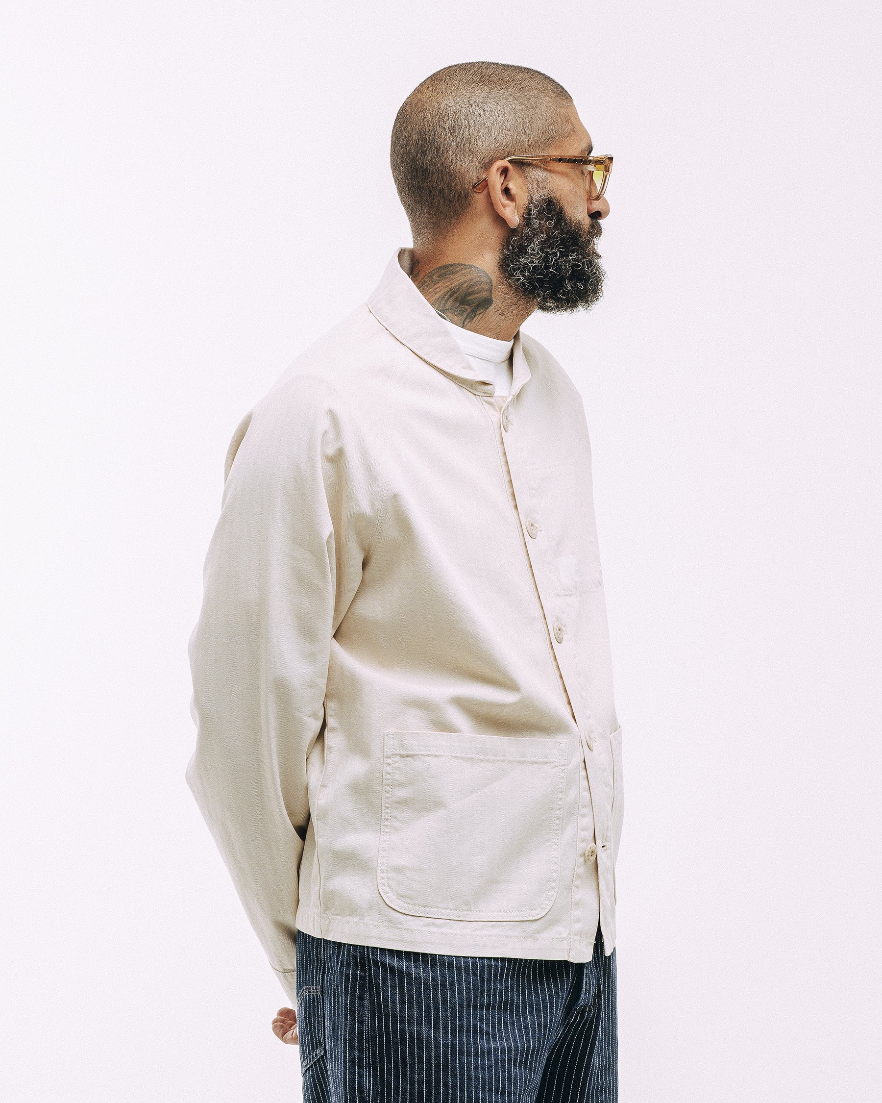 Vyse Chore Jacket - Ecru - Image 3