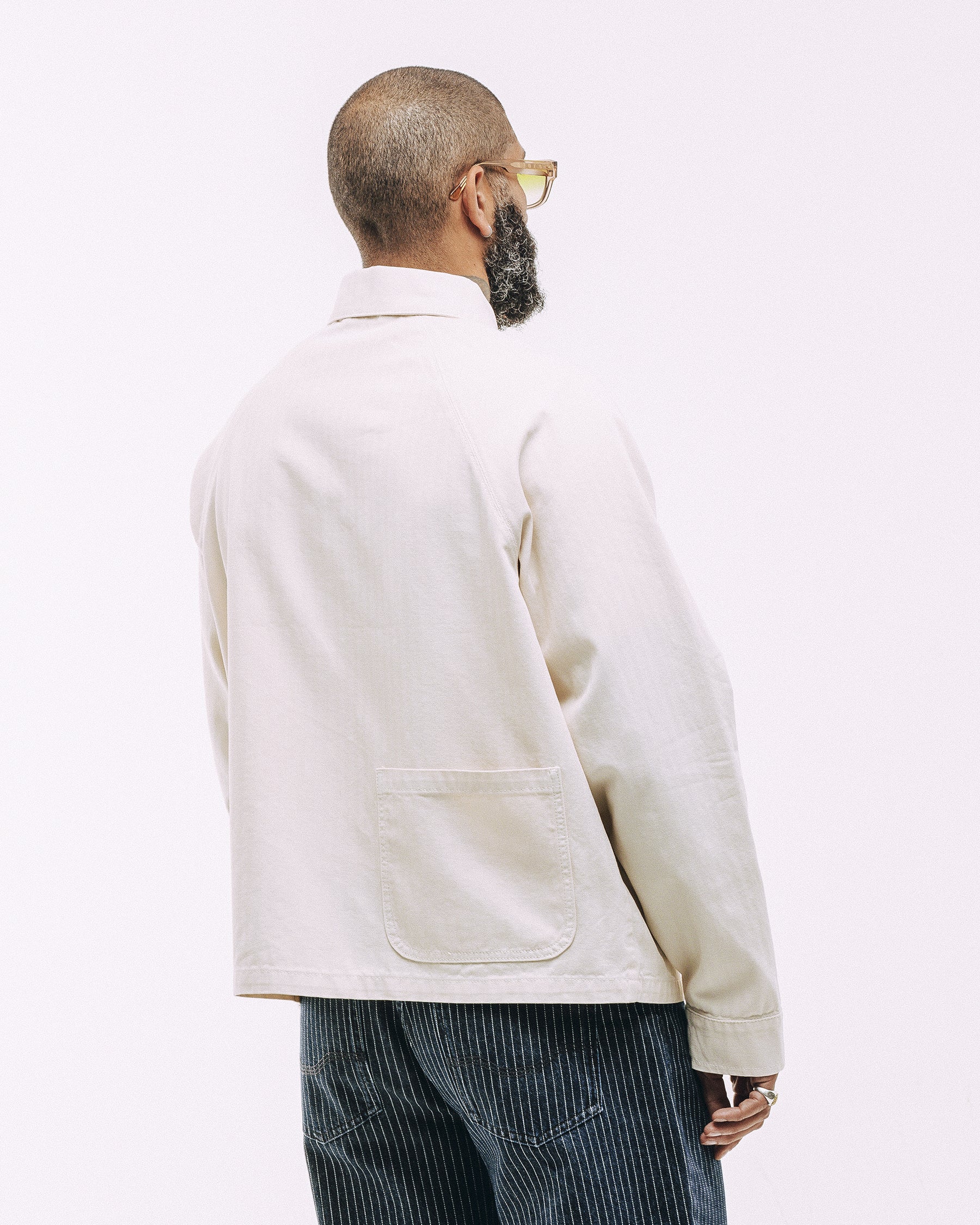 Vyse Chore Jacket - Ecru - Image 7