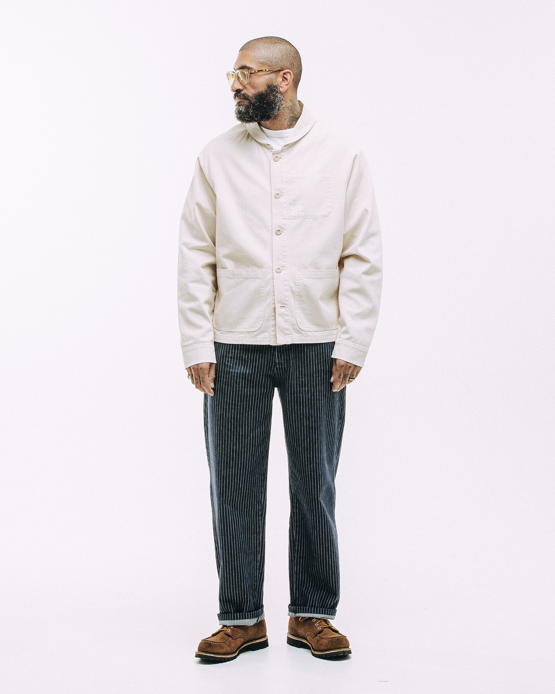 Vyse Chore Jacket - Ecru - Image 8