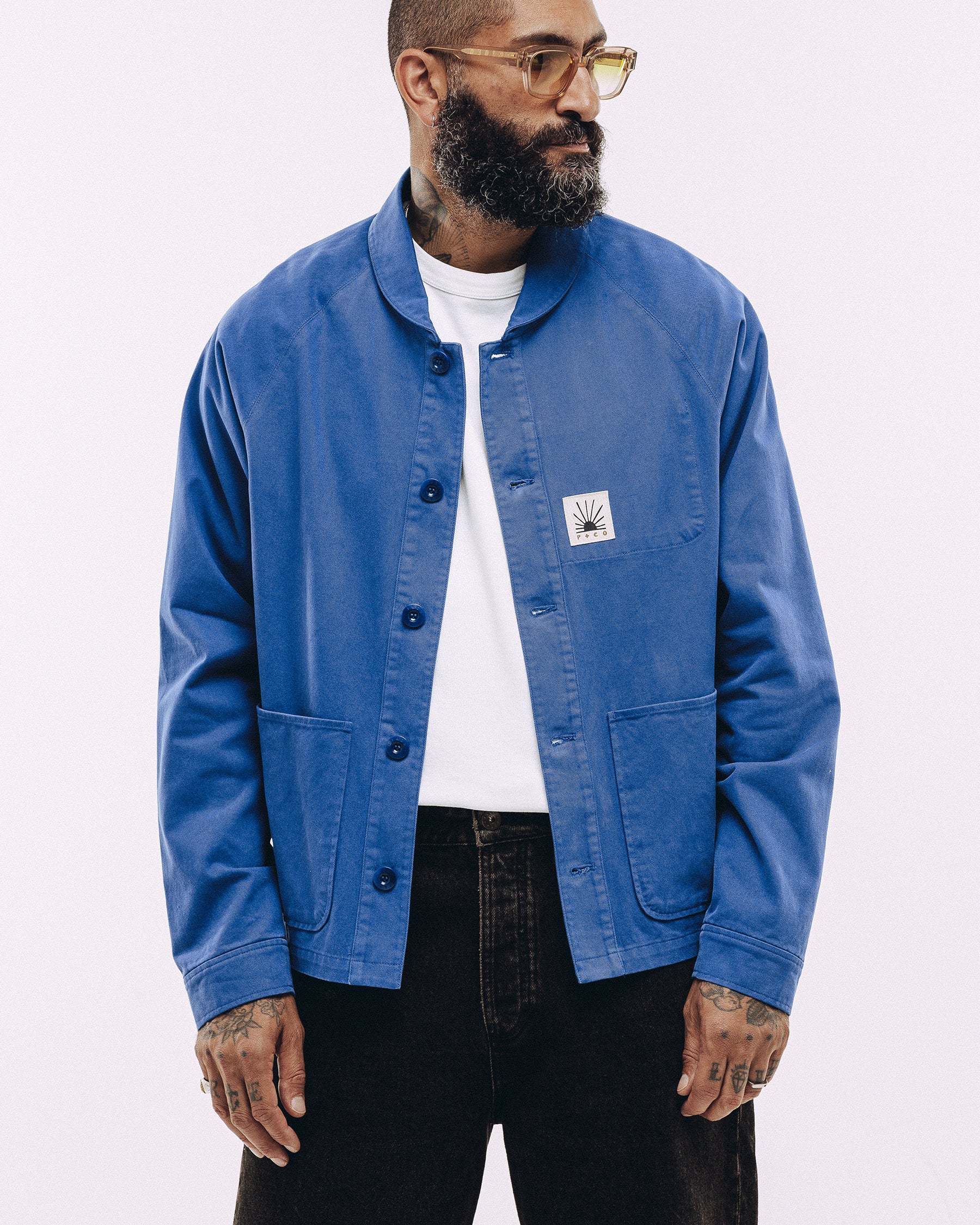 Vyse Chore Jacket - French Blue - Image 4