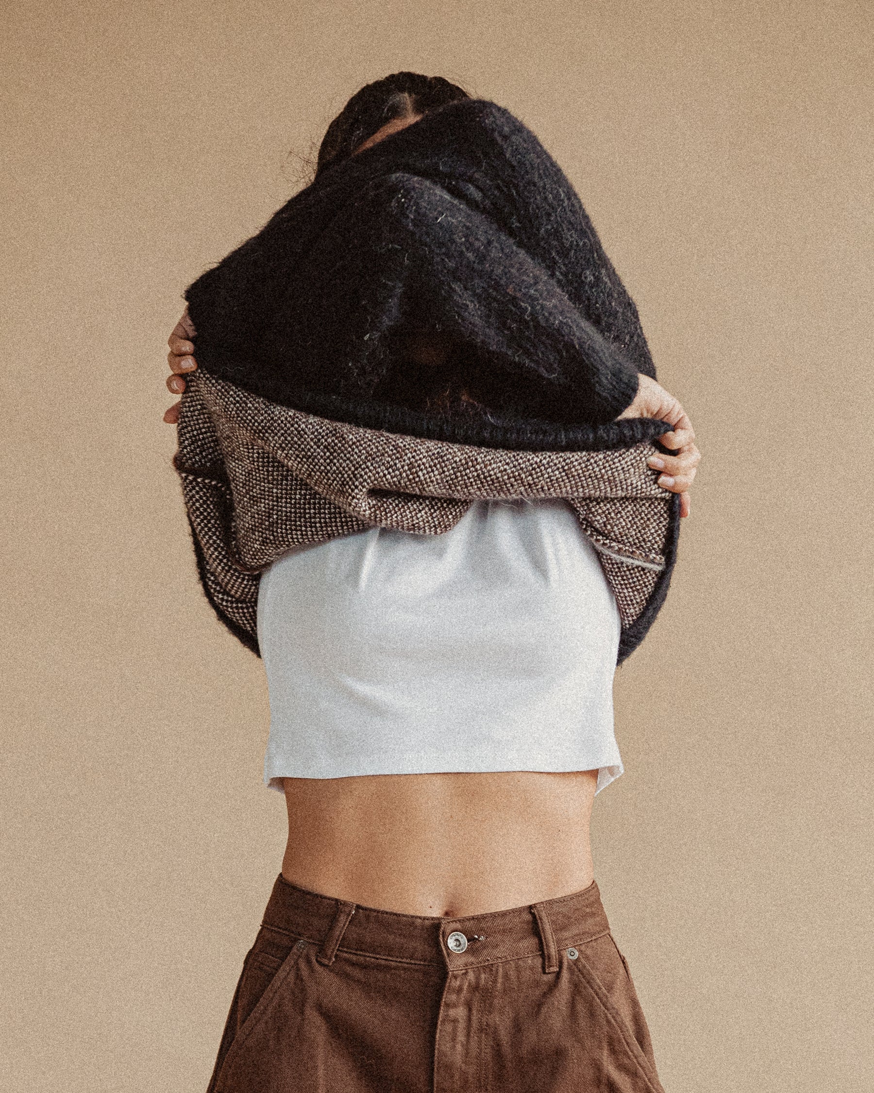 Western Knitted Jumper - Washed Black - Image 4