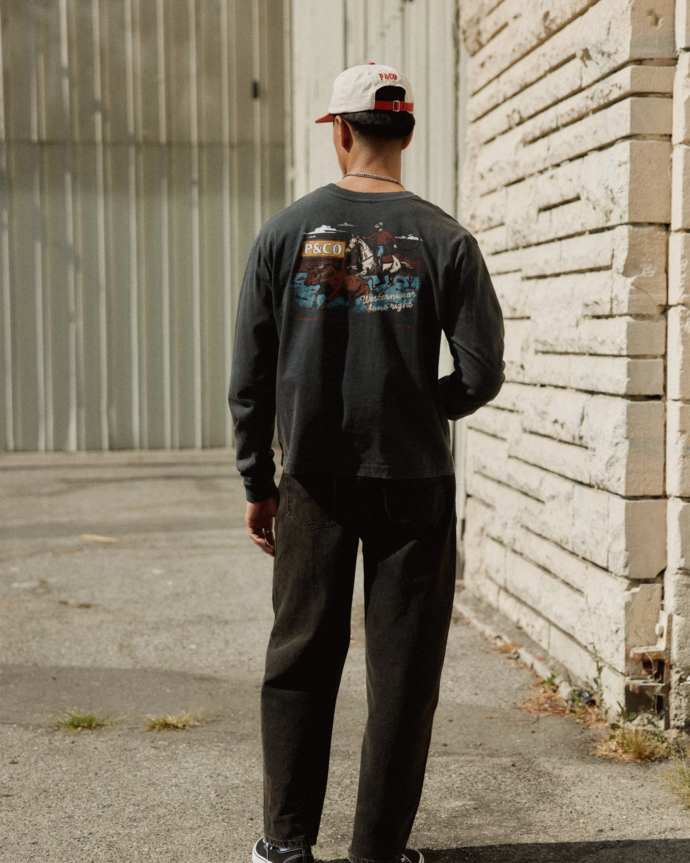Western Wear Unisex Longsleeve T-Shirt - Acid Wash - Image 10