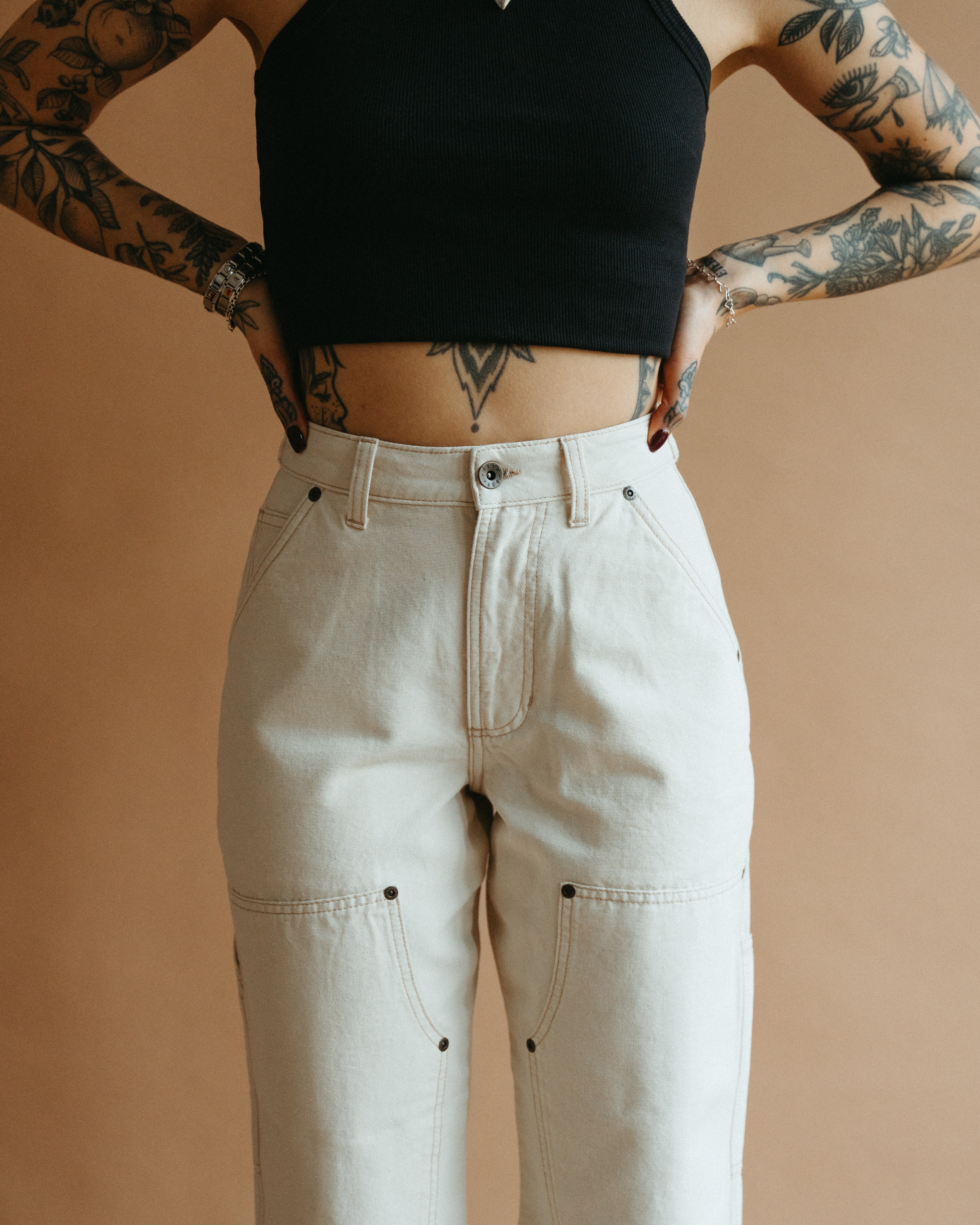 Albion Carpenter Pant - Ecru - Image 3